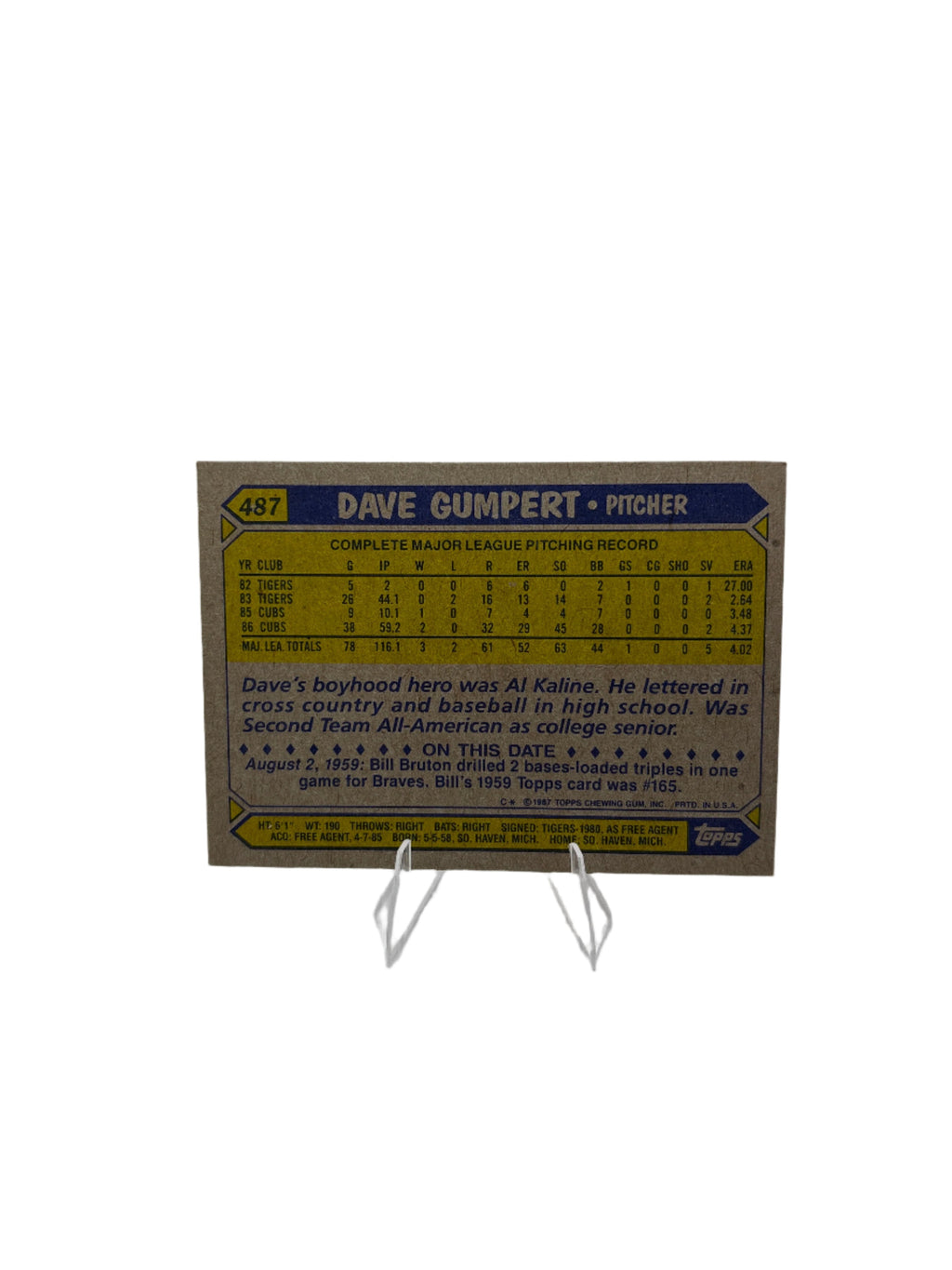Topps Dave Gumpert