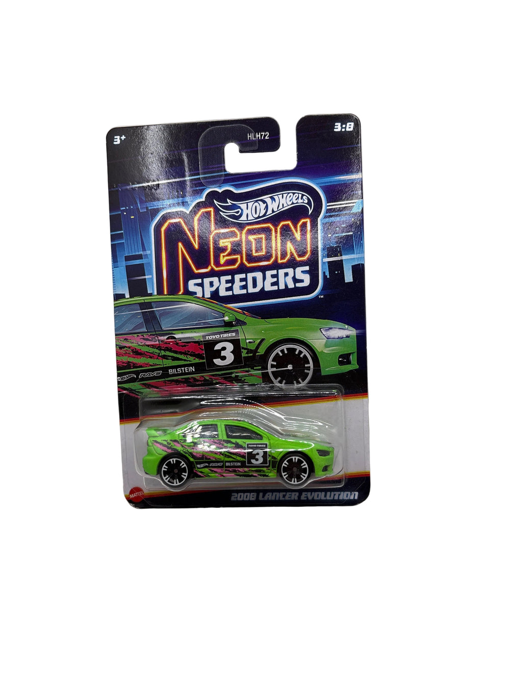 Hot Wheels 2008 Lancer Evolution Diecast green