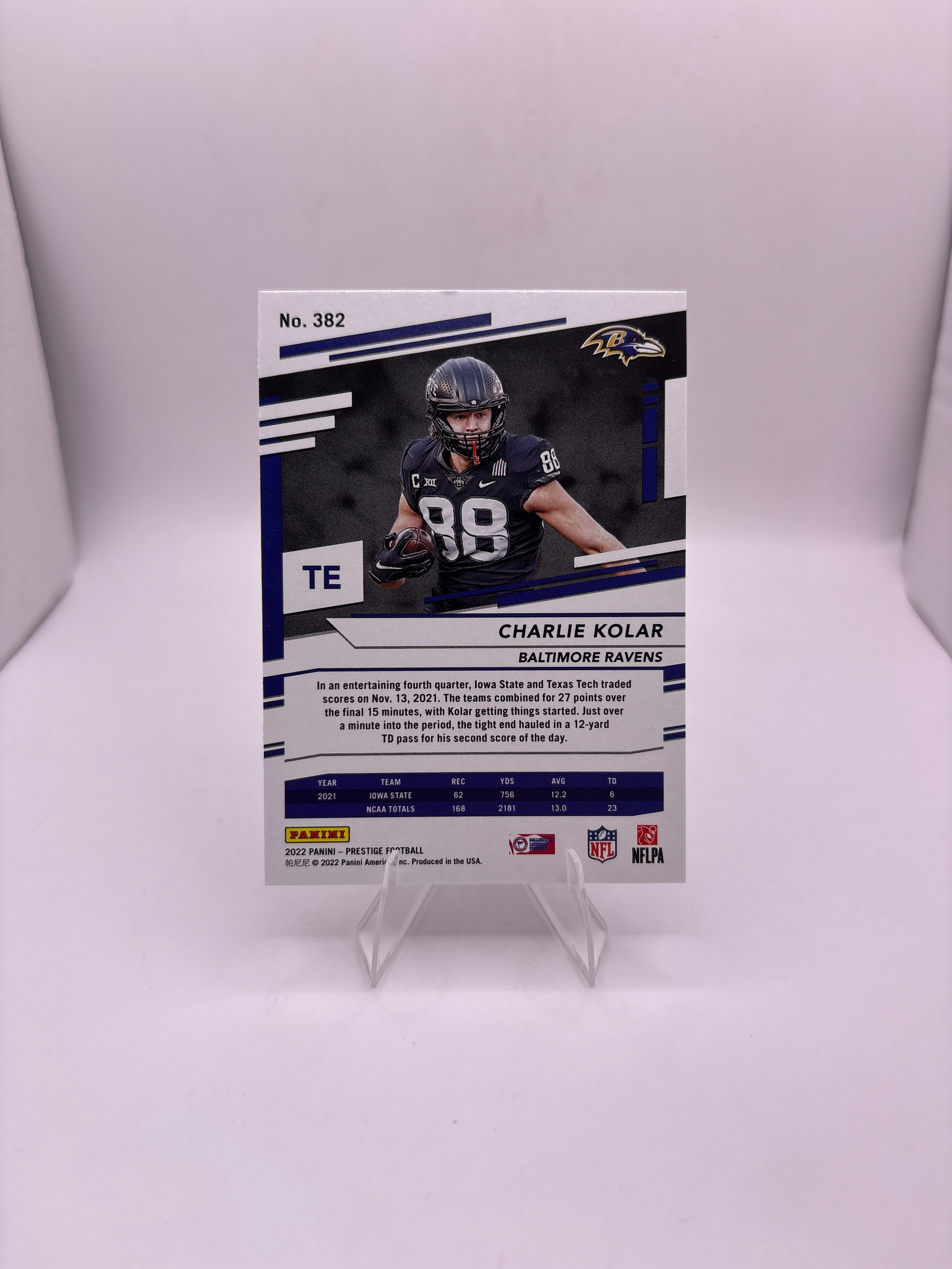 Panini Prestige Charlie Kolar