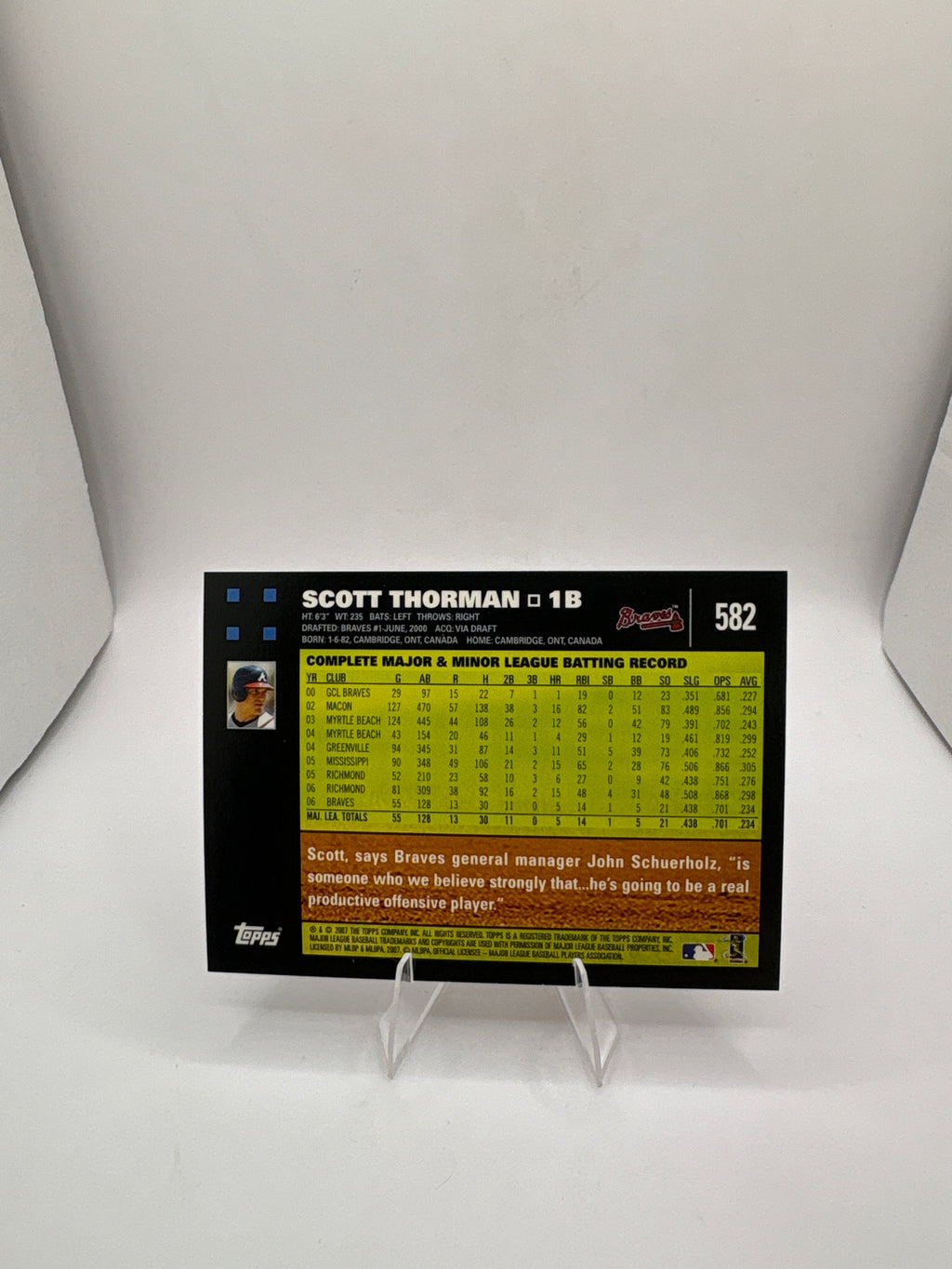 Topps Scott Thorman