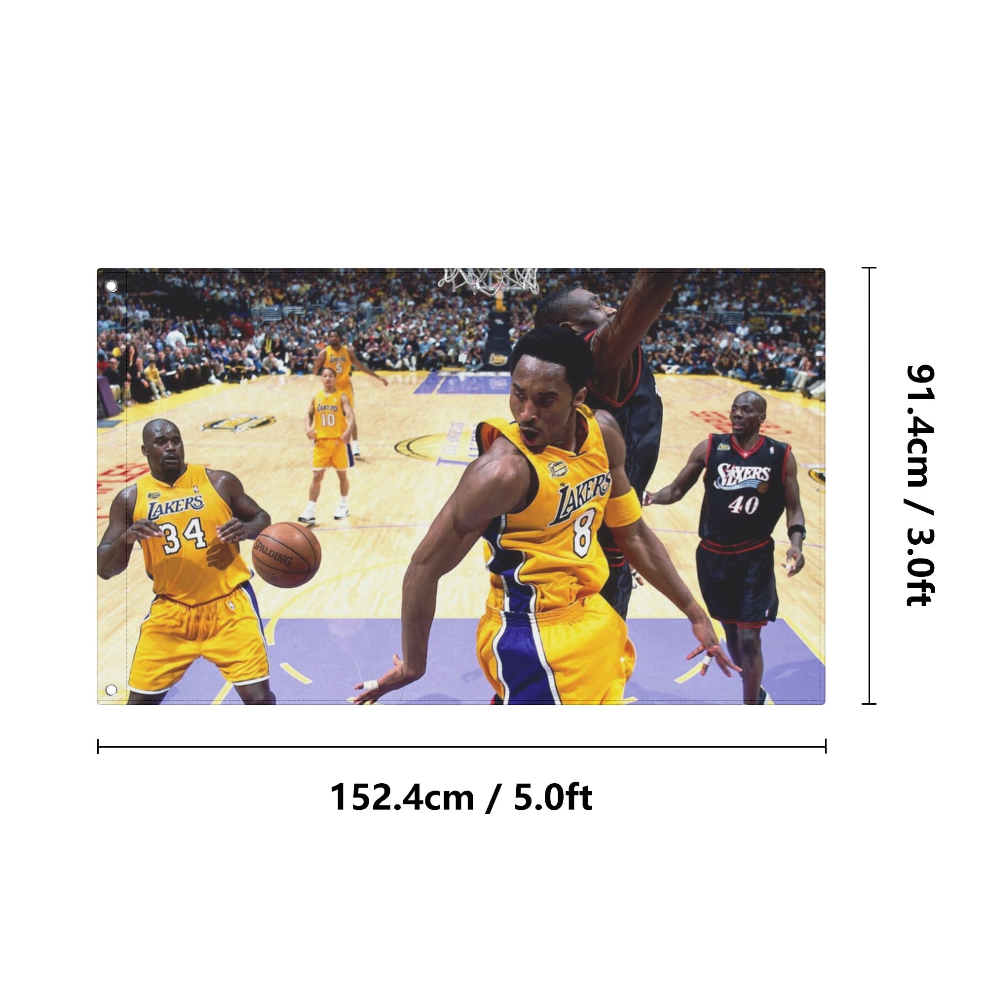2000 Kobe And Shaq Flag