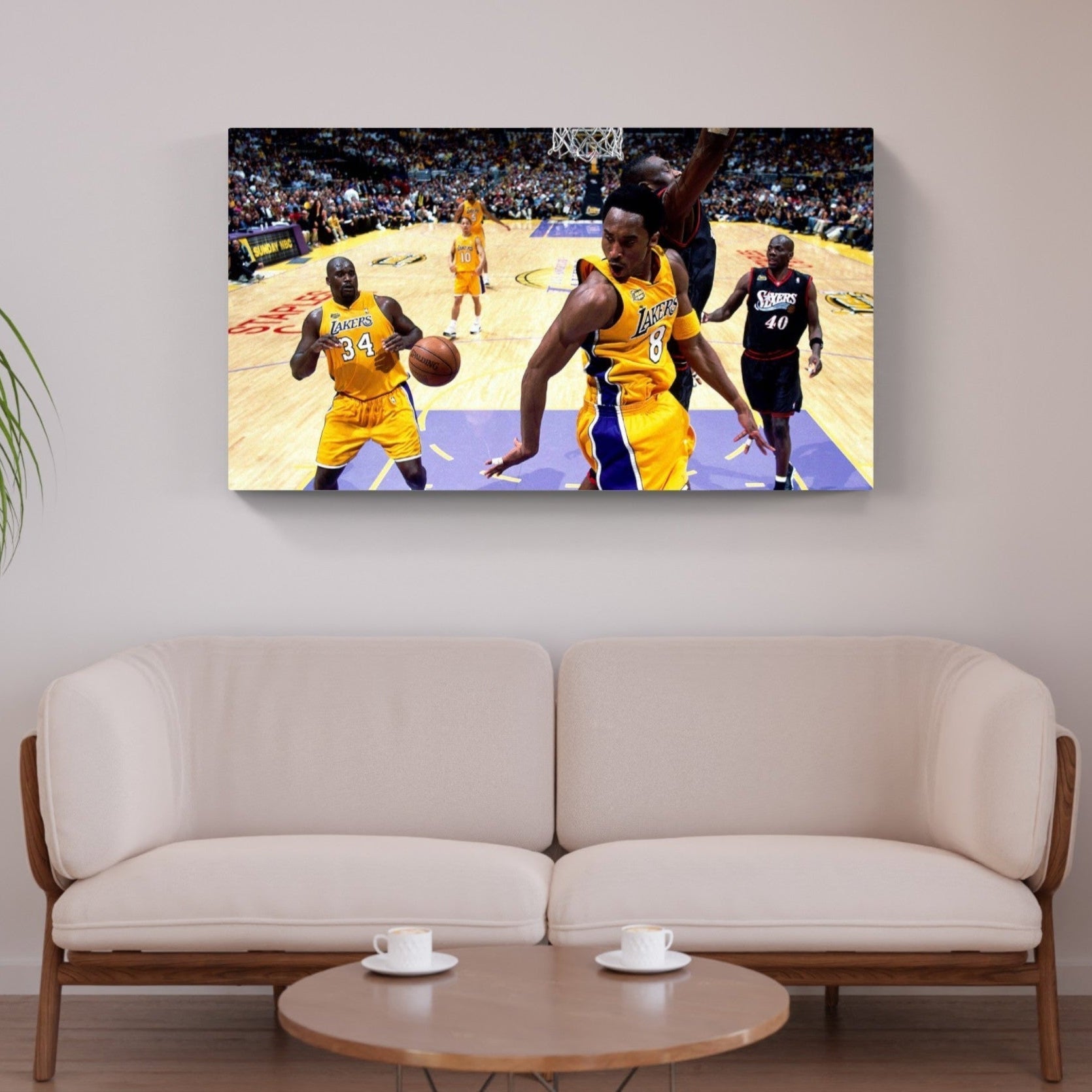 2000 Kobe And Shaq Flag