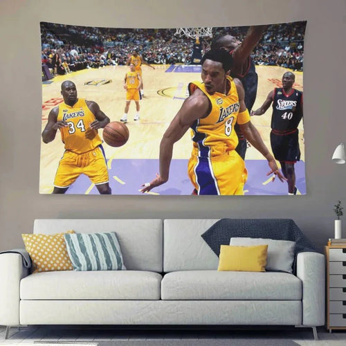 2000 Kobe And Shaq Flag
