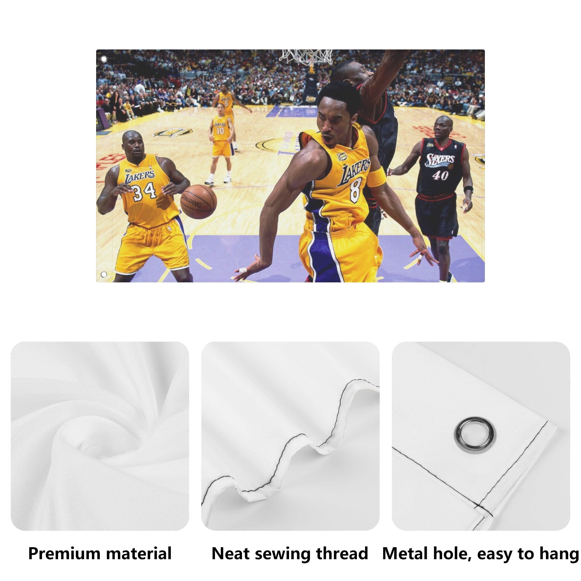 2000 Kobe And Shaq Flag
