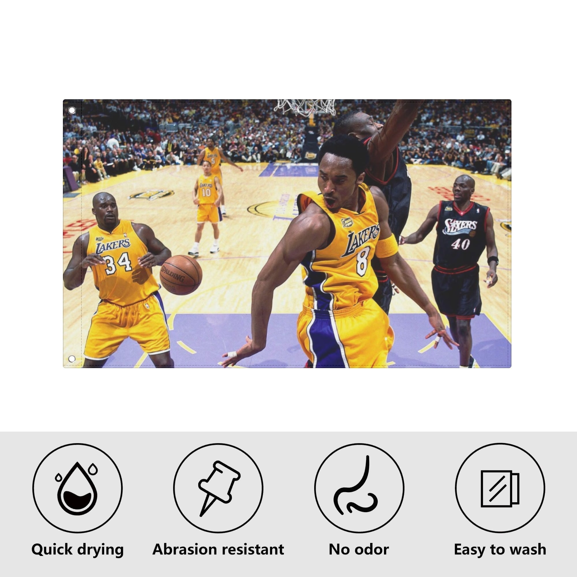 2000 Kobe And Shaq Flag