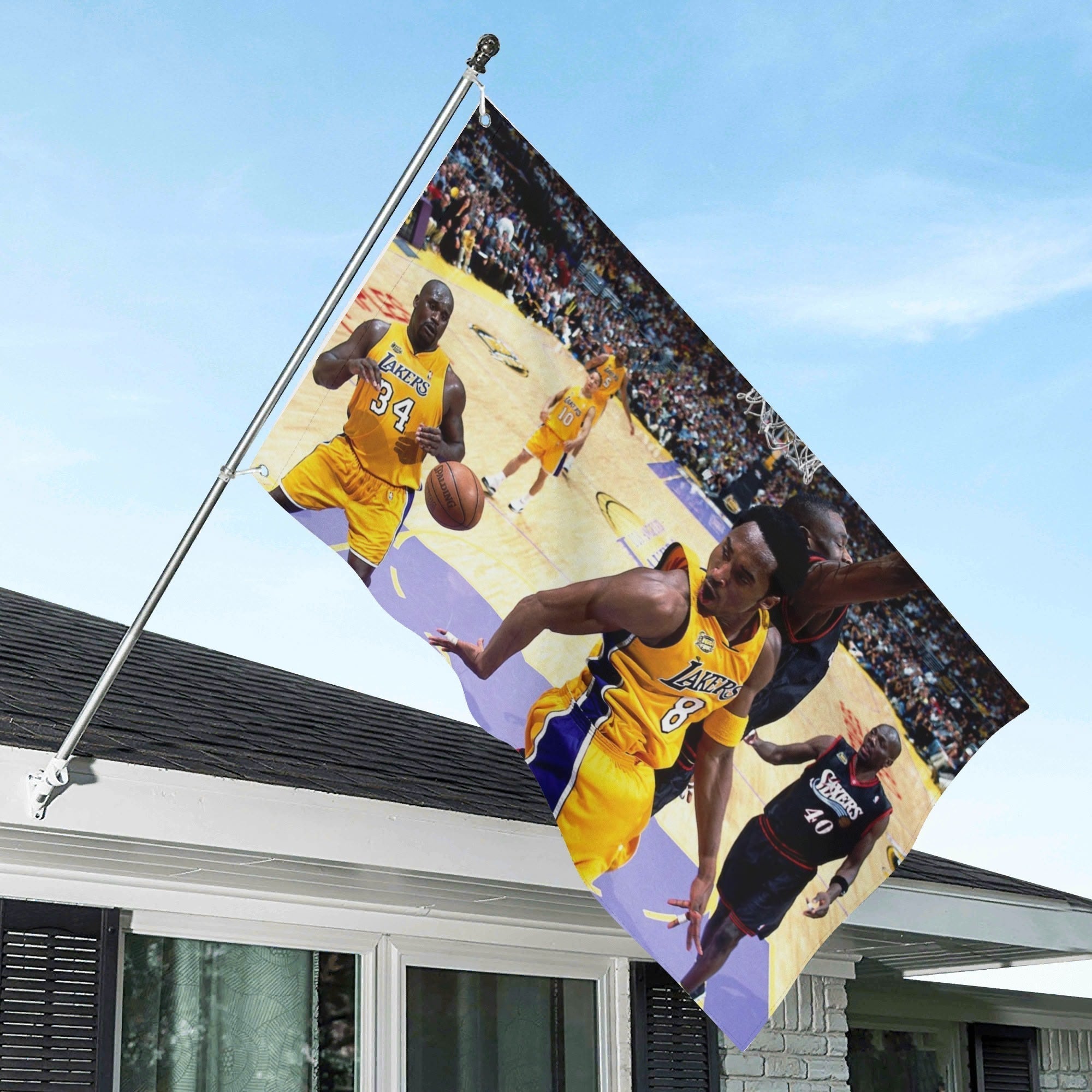 2000 Kobe And Shaq Flag