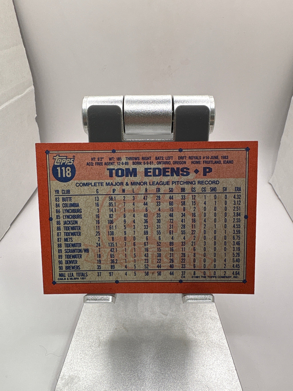 Topps Tom Edens