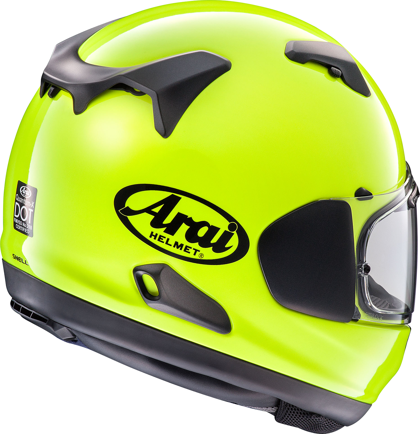 ARAI HELMETS, ARAI HELMETS Quantum-X XL Helmet in Fluorescent Yellow – Model 0101-15734
