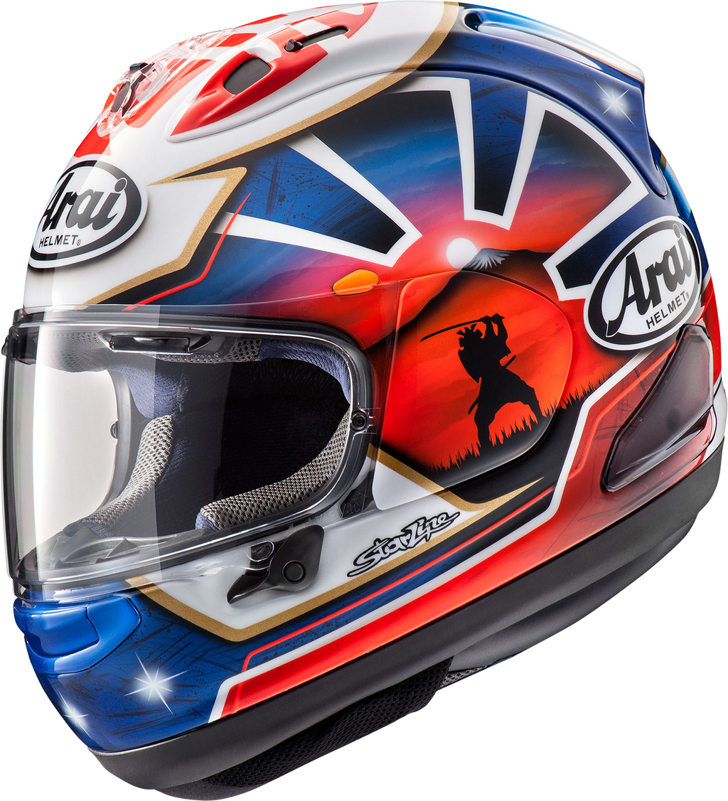 ARAI HELMETS, ARAI HELMETS Corsair-X Dani Samurai-2 Blue Large Helmet (Part 0101-15776)