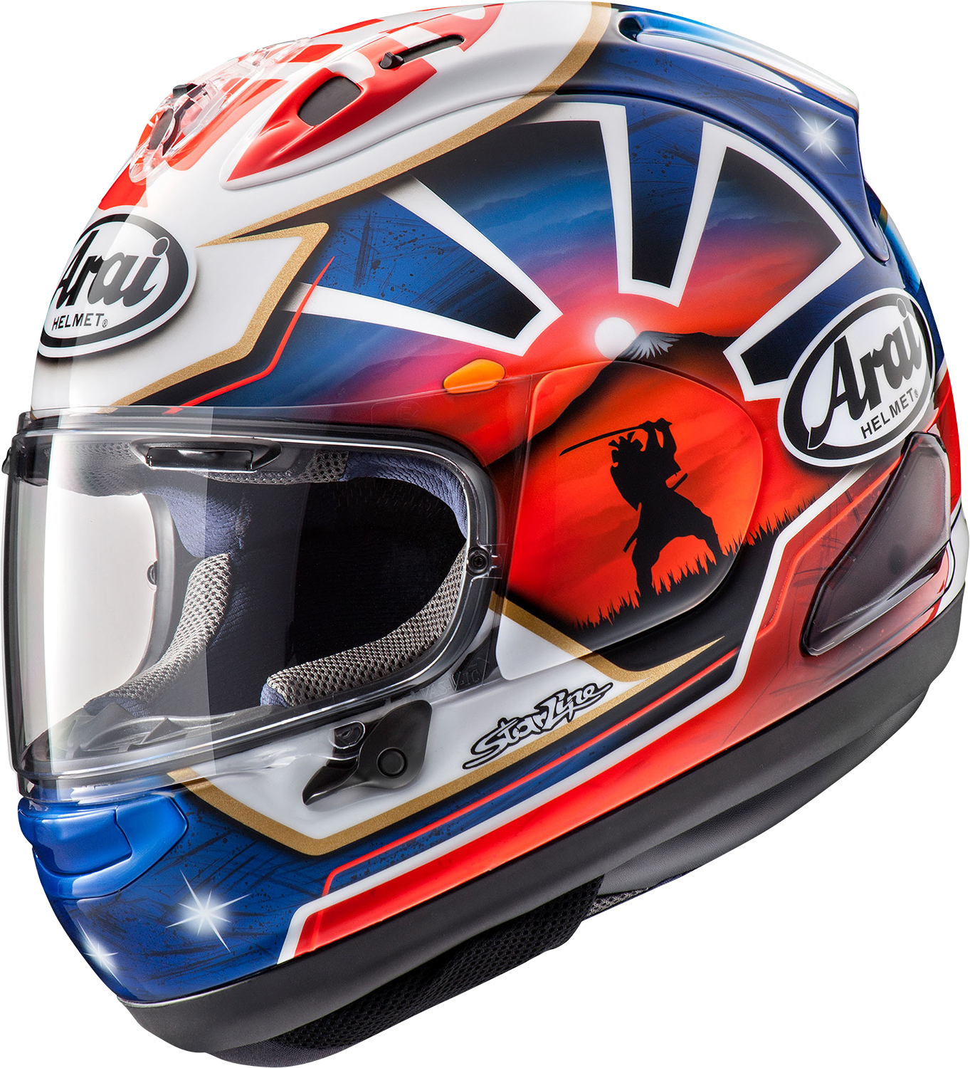 ARAI HELMETS, ARAI HELMETS Corsair-X Dani Samurai-2 Blue Large Helmet (Part 0101-15776)