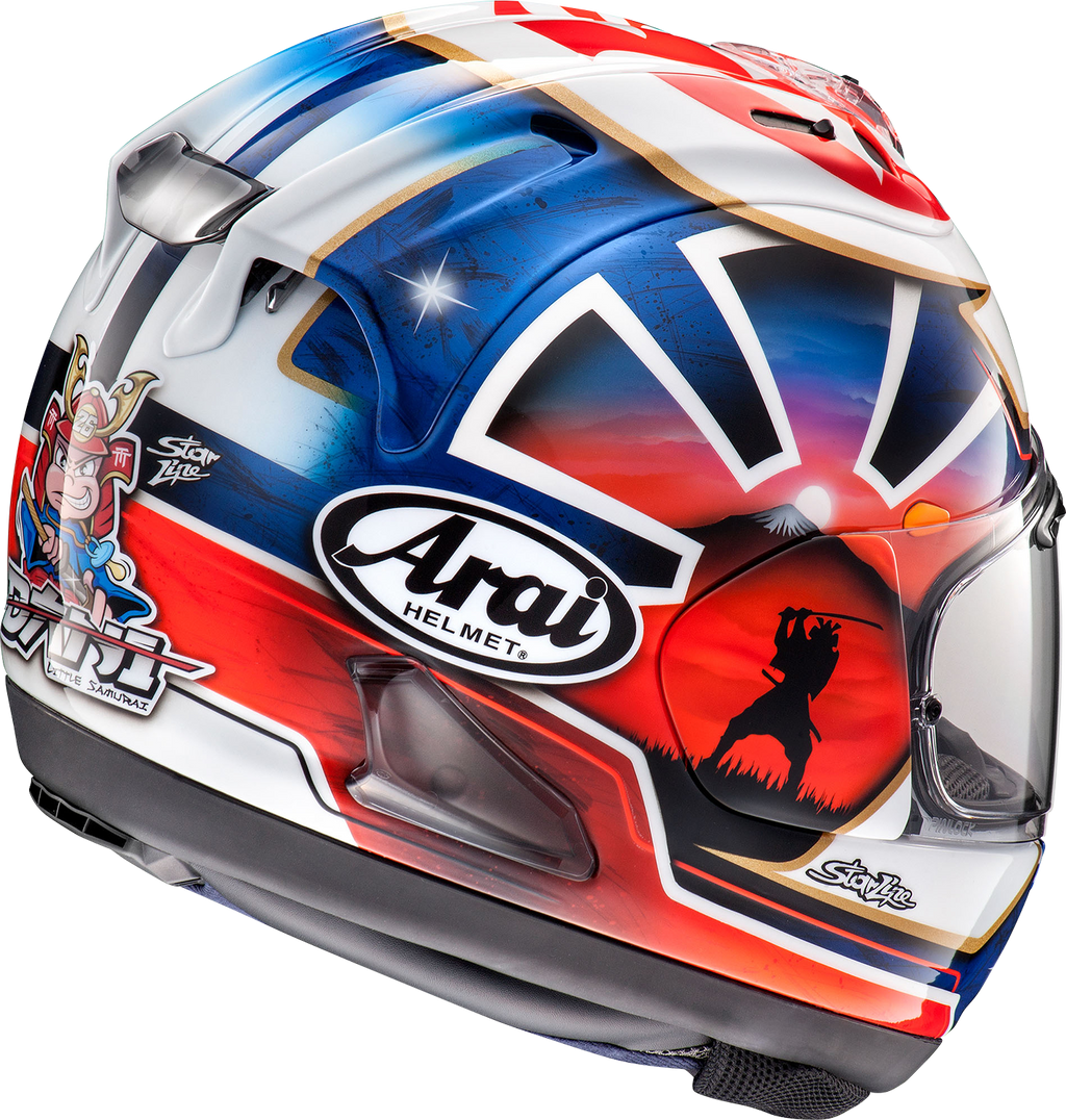 ARAI HELMETS, ARAI HELMETS Corsair-X Dani Samurai-2 Blue Small Helmet (Part Number 0101-15774)