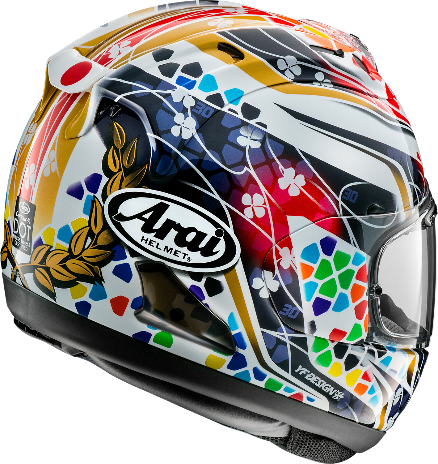 ARAI HELMETS, Arai Helmets Corsair-X Nakagami-3 XL Motorcycle Helmet - Part 0101-15875