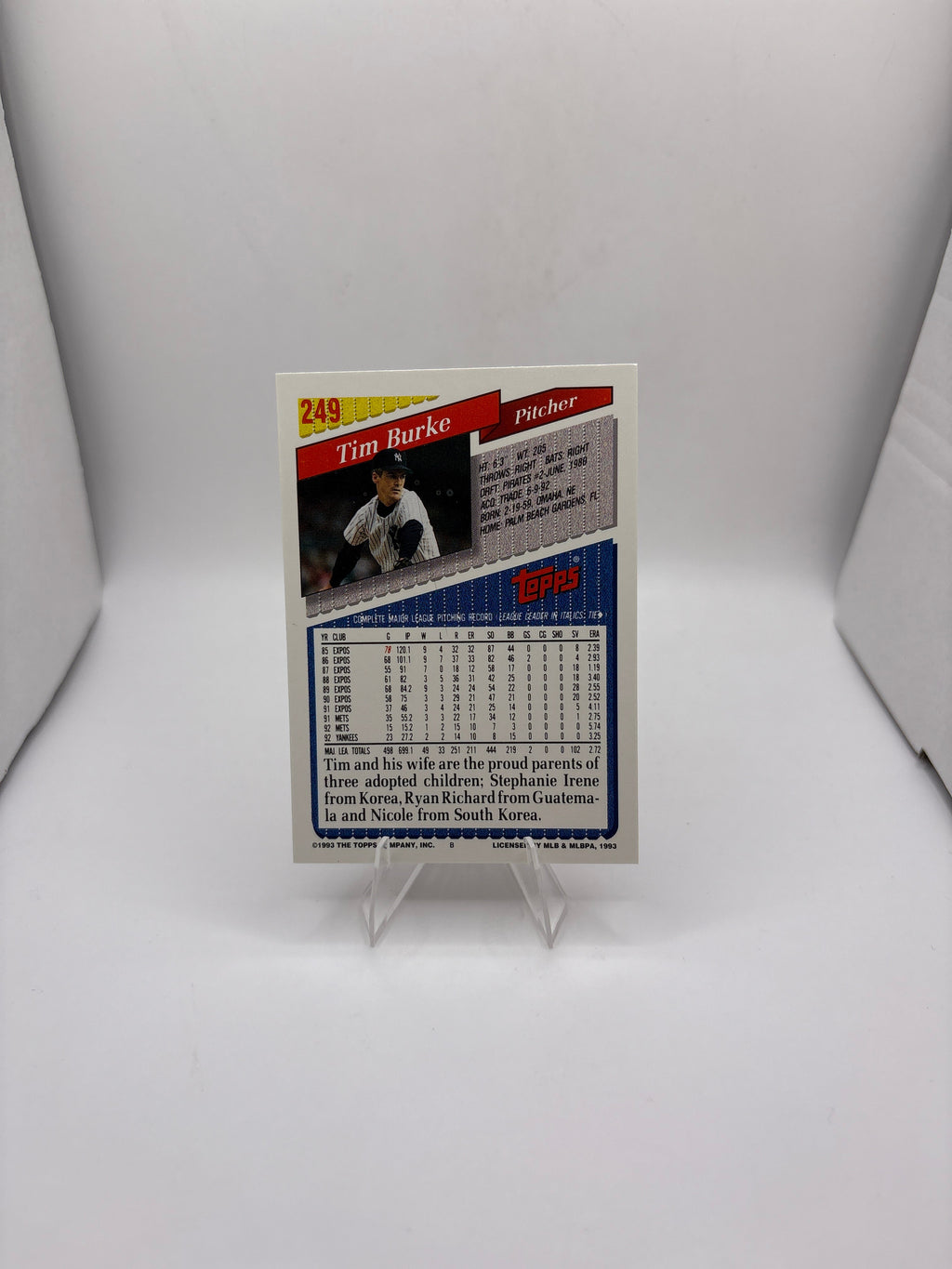 Topps Tim Burke