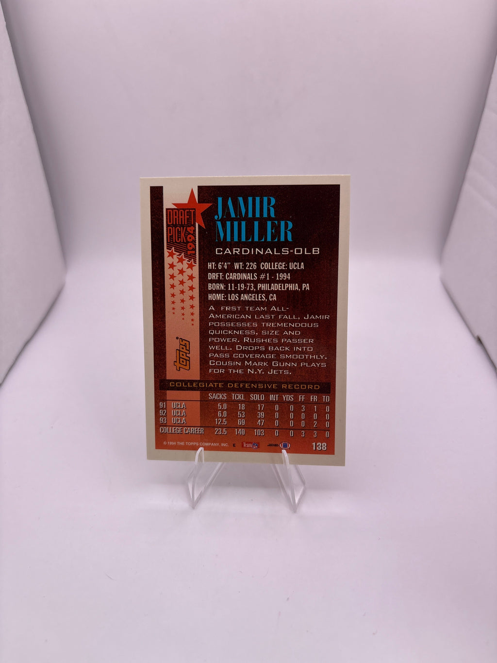 Topps Jamir Miller