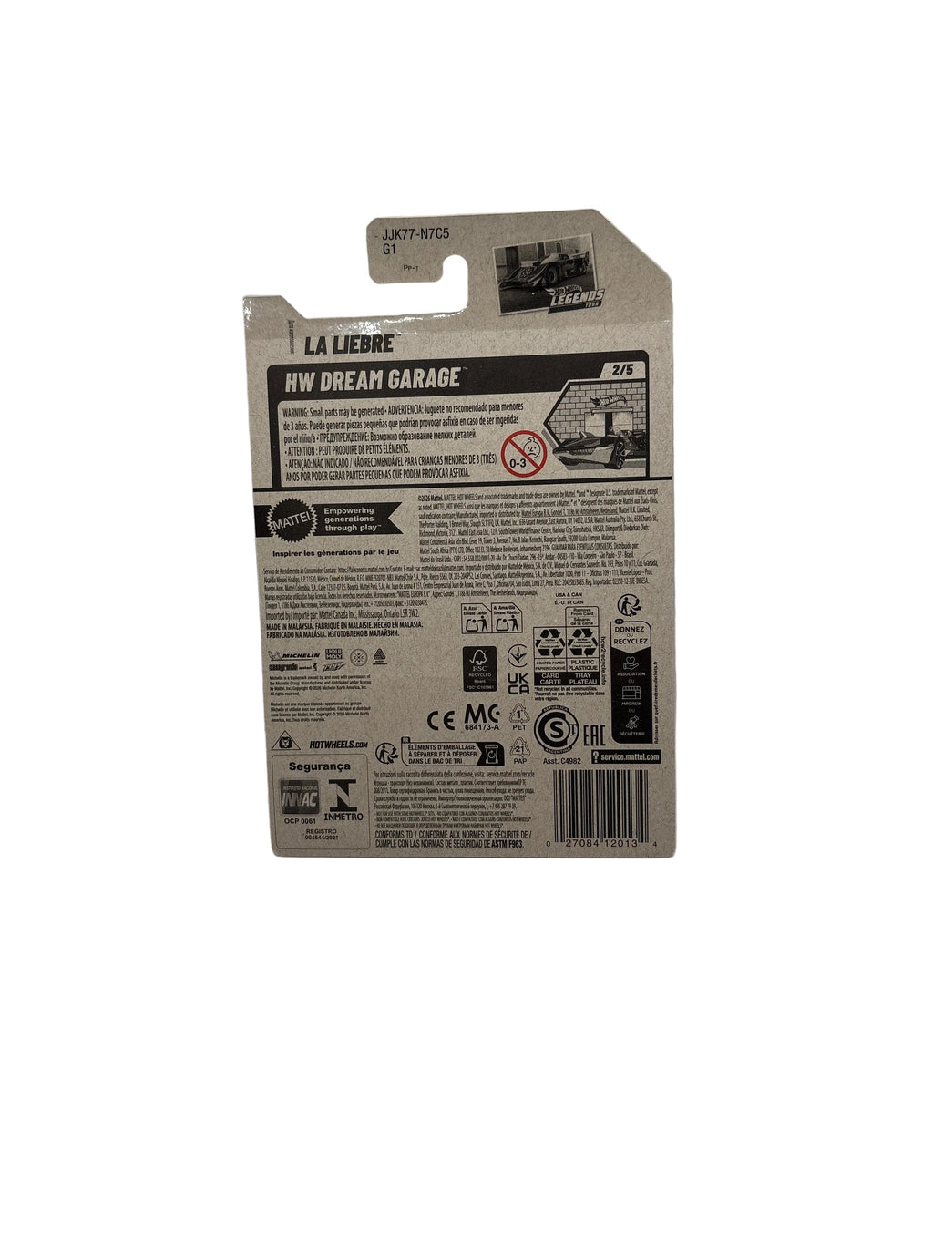 Hot Wheels La Liebre Diecast white