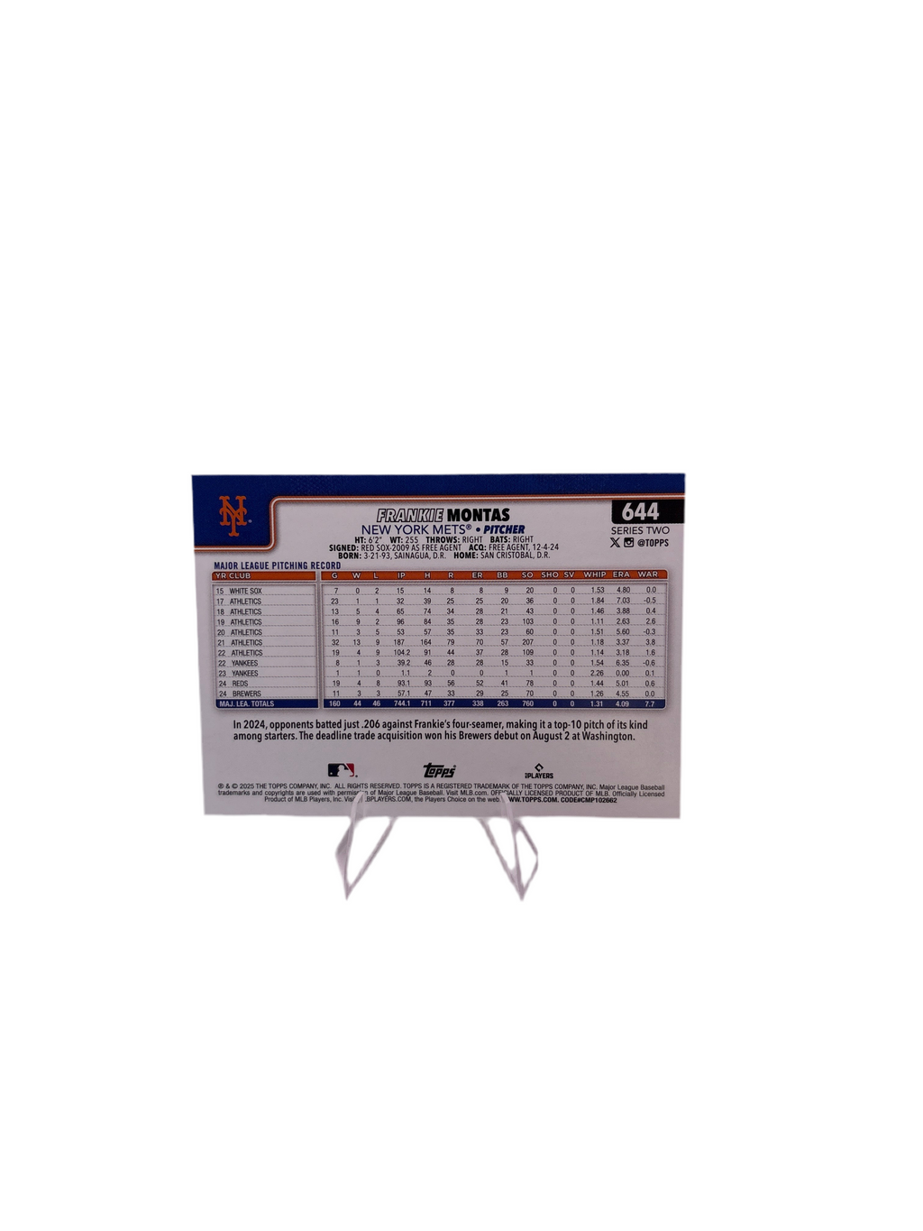 Topps Frankie Montas