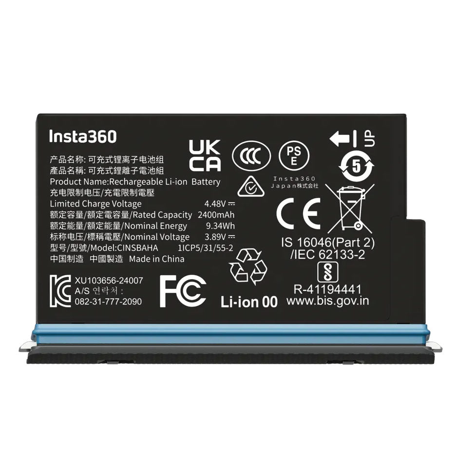 Insta360 X5 Replacement Battery | Official 9.34Wh Rechargeable Battery + Case