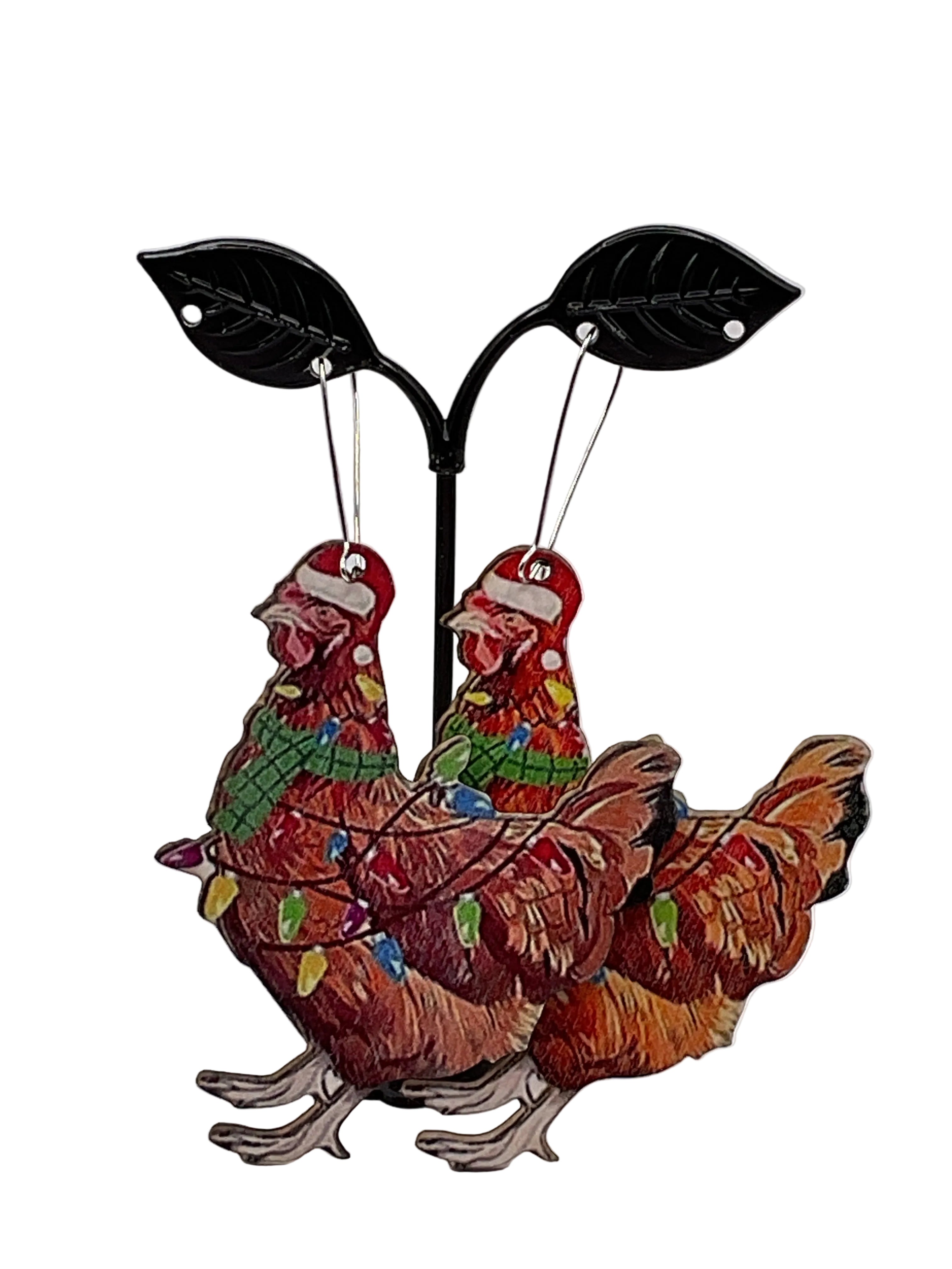 Large Christmas Earrings