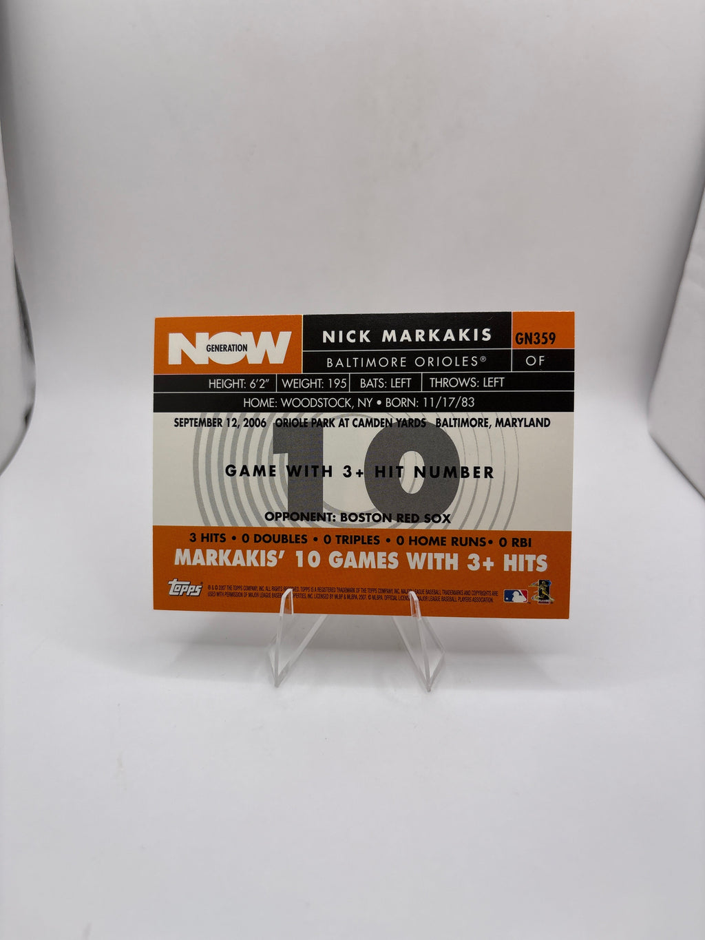 Topps Nick Markakis