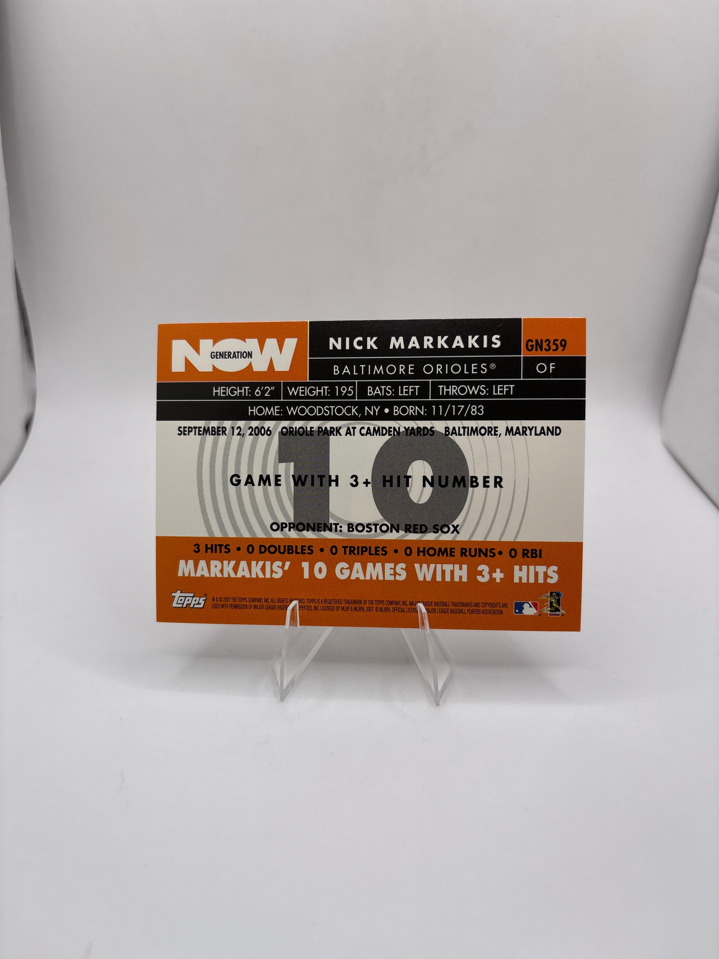 Topps Nick Markakis