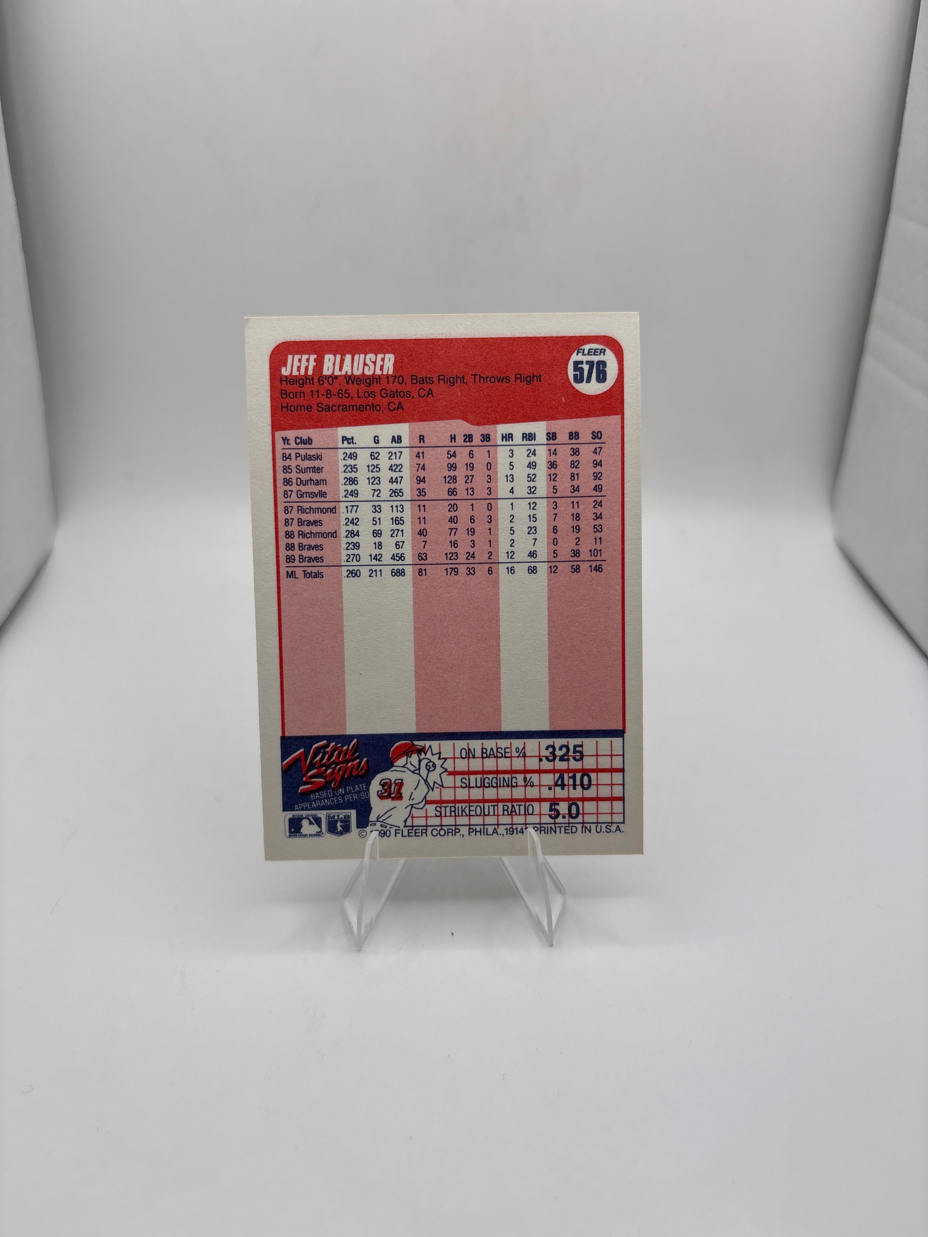 Fleer Jeff Blauser