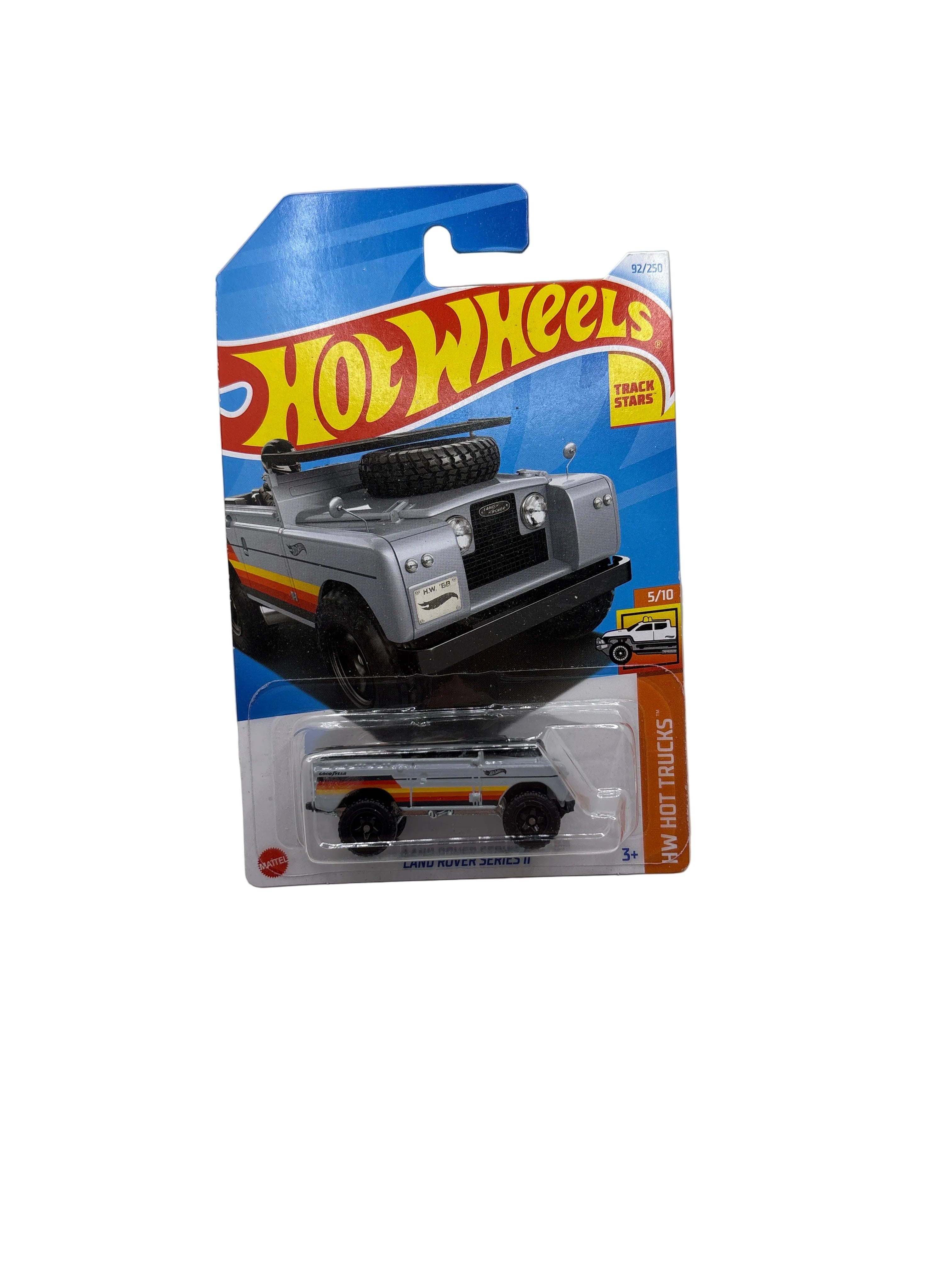 Hot Wheels Land Rover Series II Diecast silver