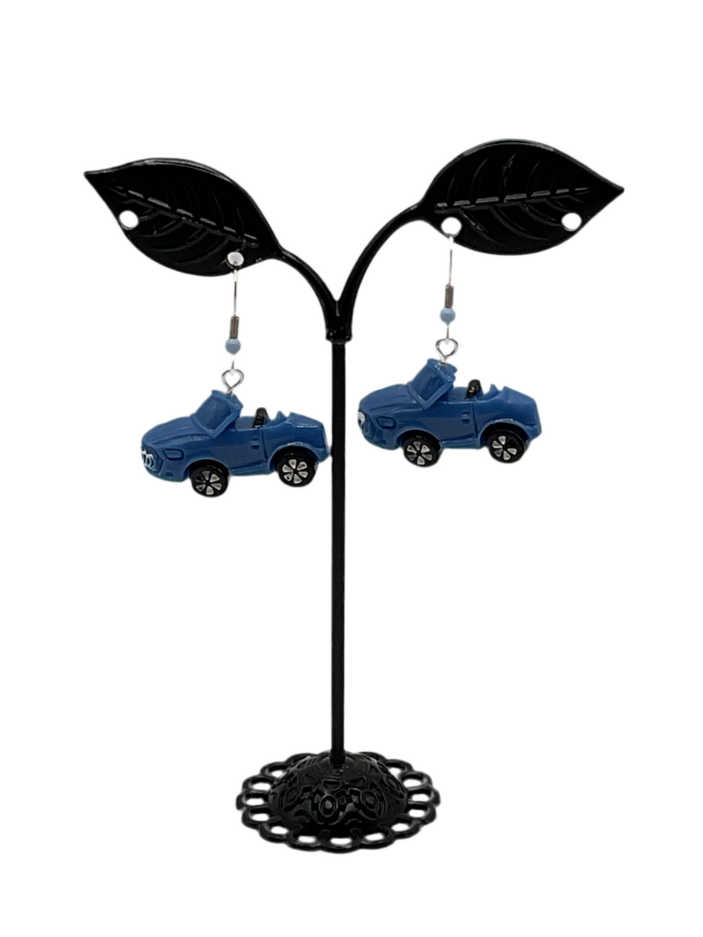 Blue Car Earrings