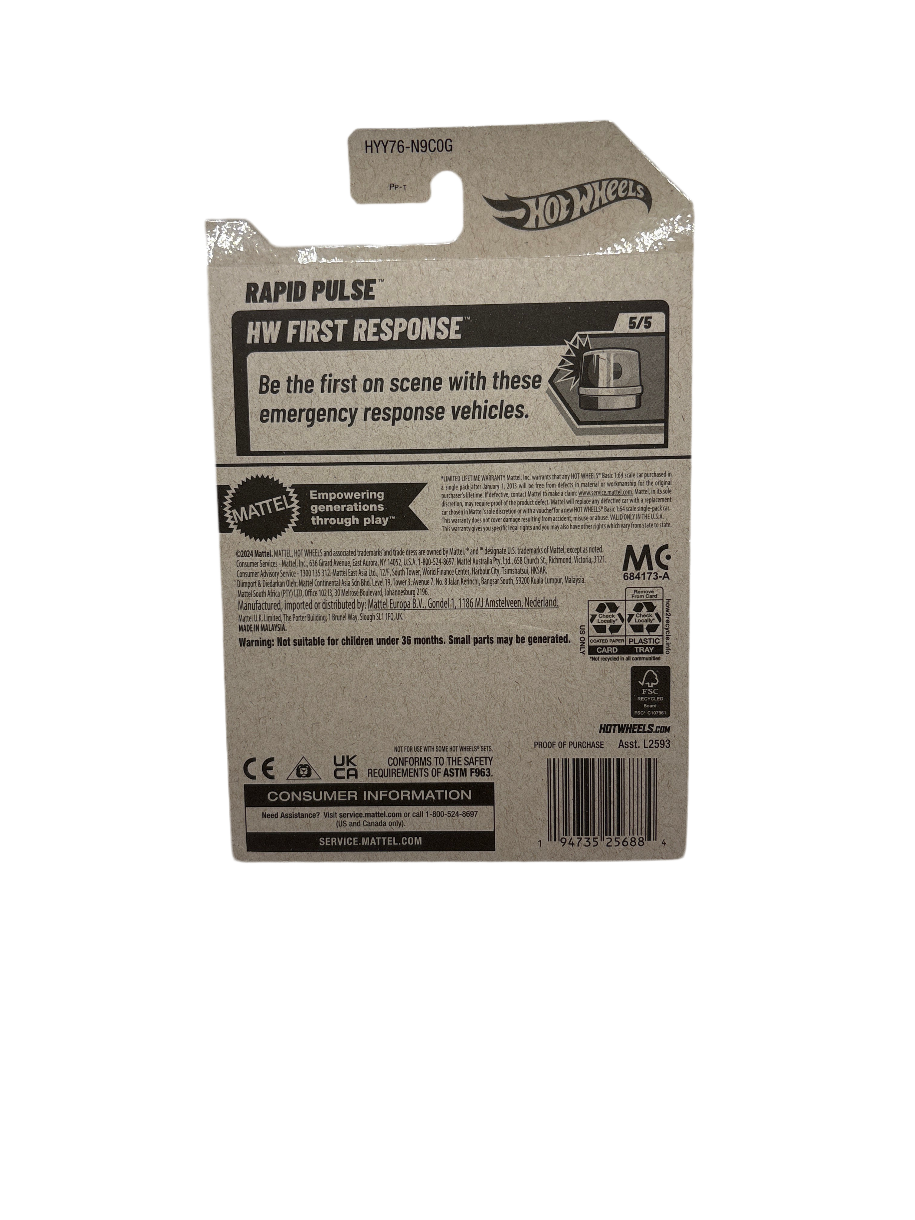 Hot Wheels Rapid Pulse Diecast