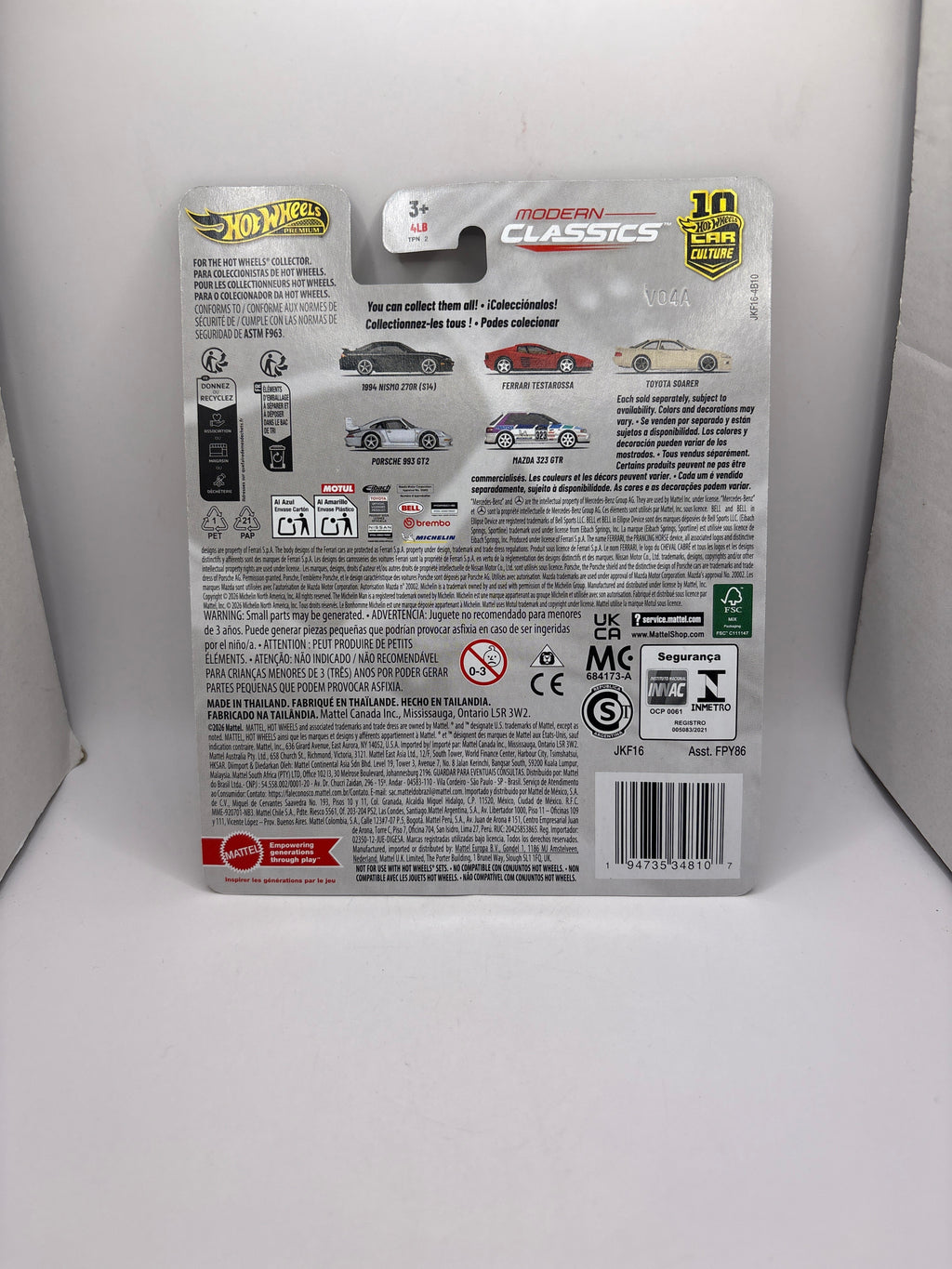 Hot Wheels Porsche 993 GT2 Diecast silver