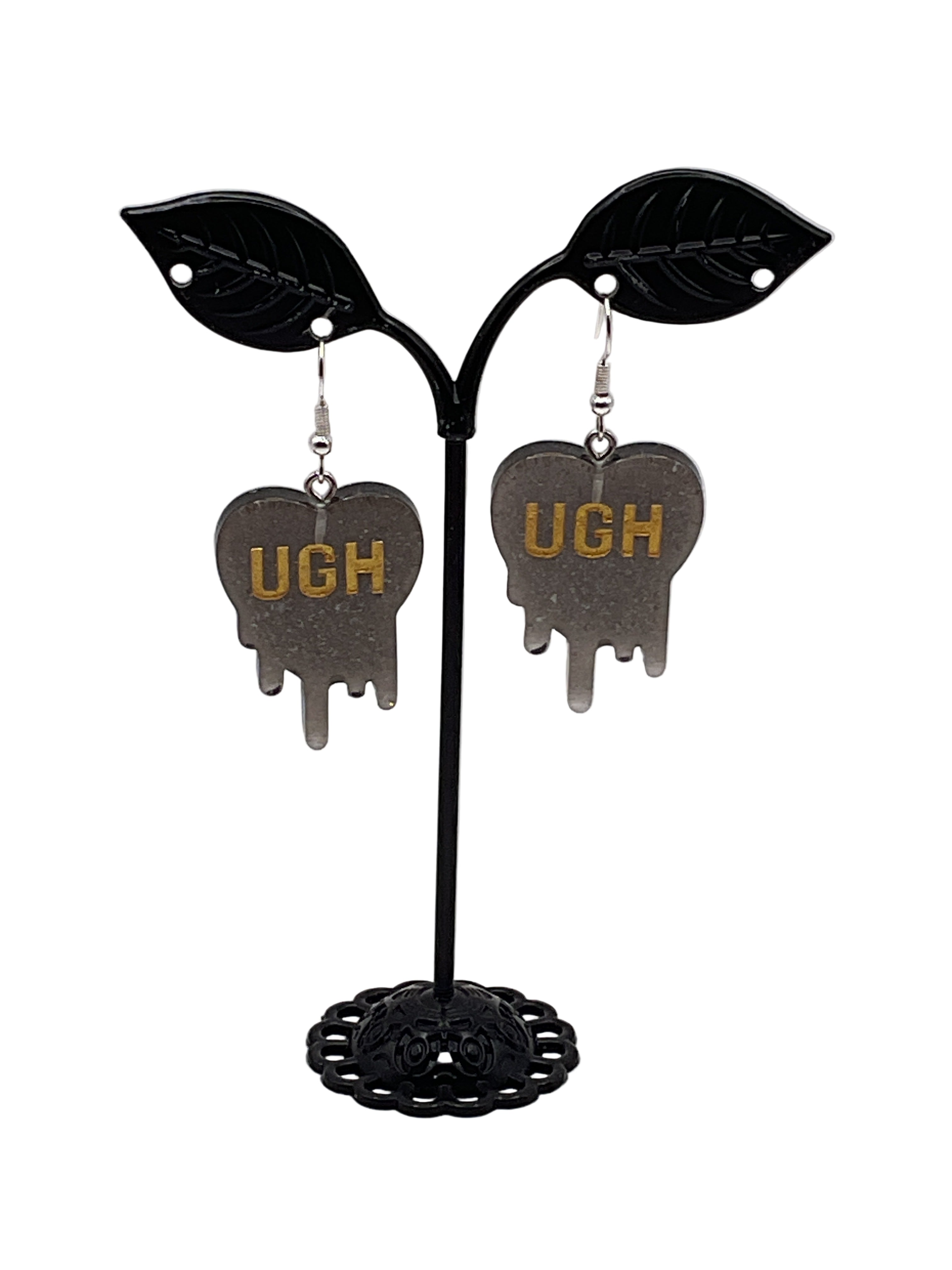 Melting Convo Heart Earrings
