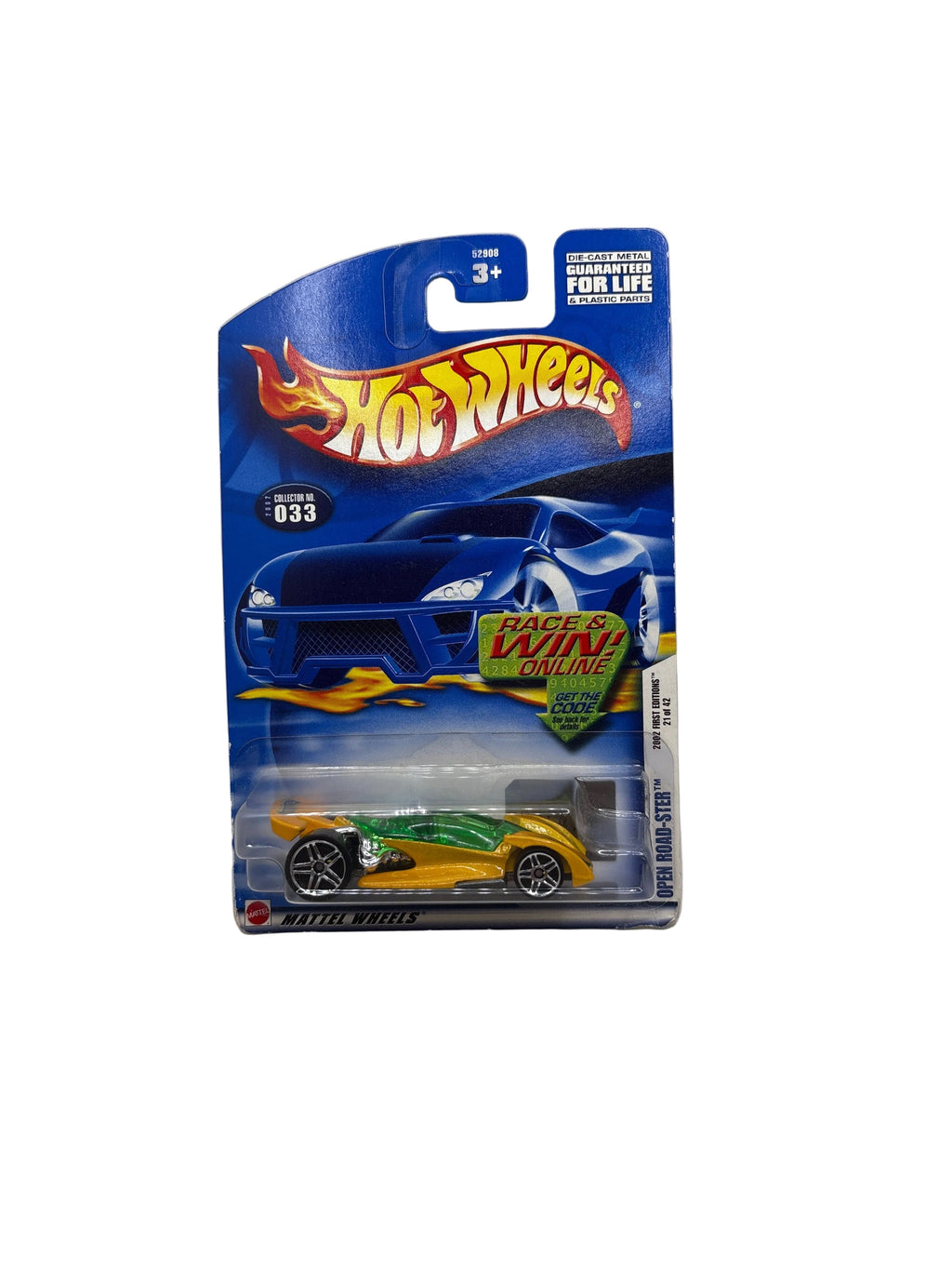 Hot Wheels Open Road-Ster Diecast yellow