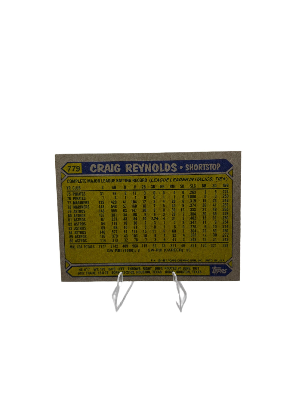 Topps Craig Reynolds