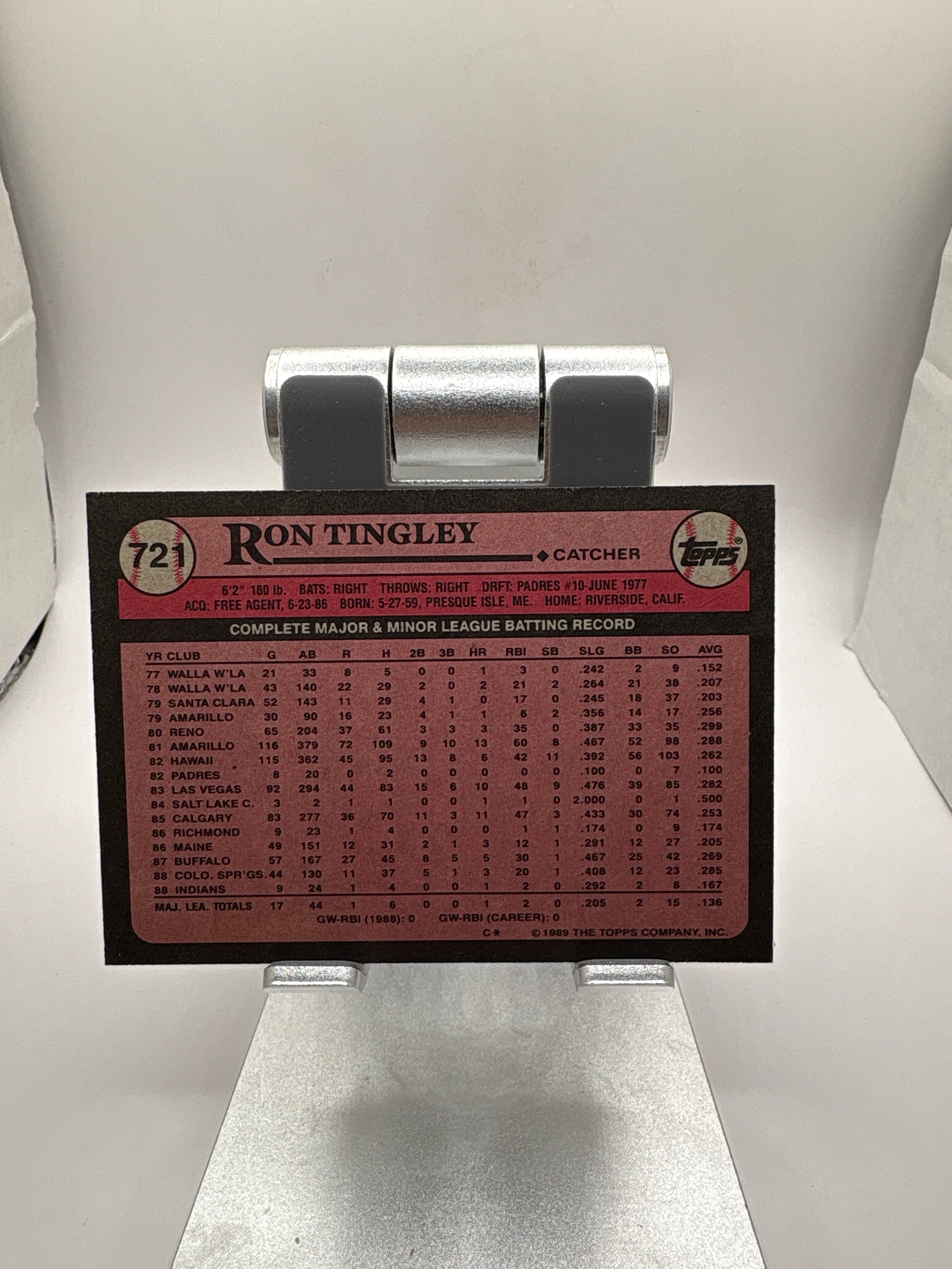 Topps Ron Tingley