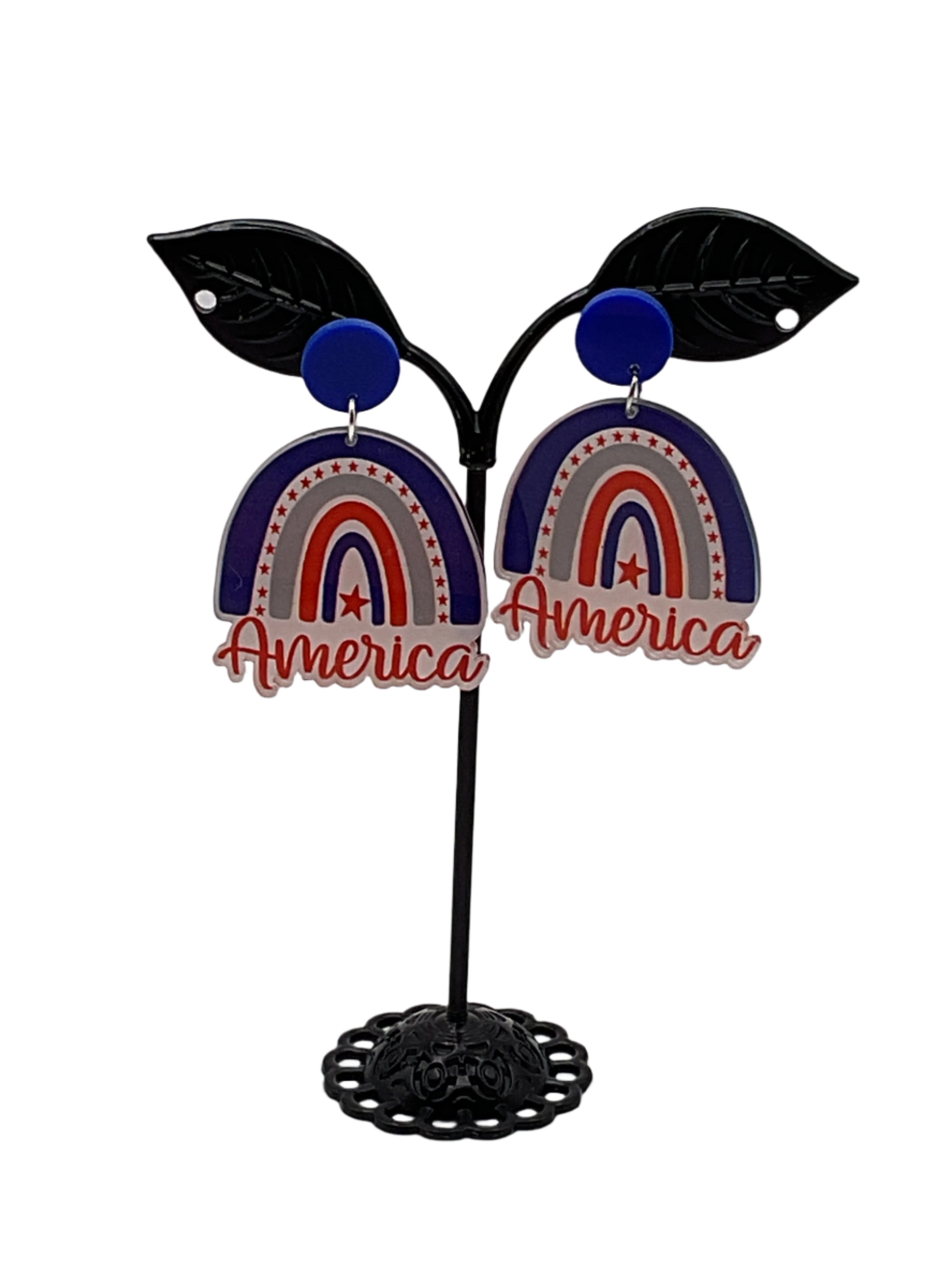 America Rainbow Earrings