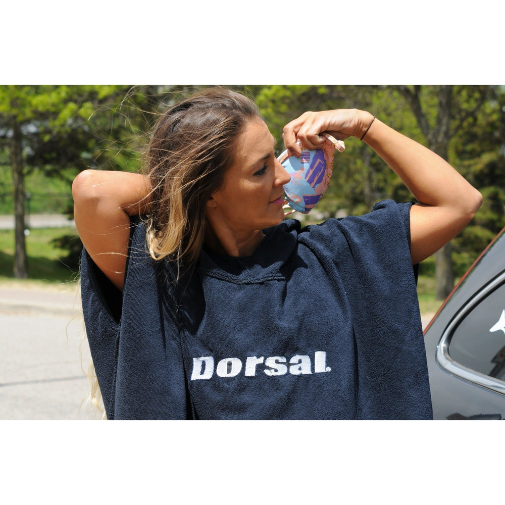 DORSAL Thick Microfiber Surf Poncho Robe for Wetsuit Changing Towel-2