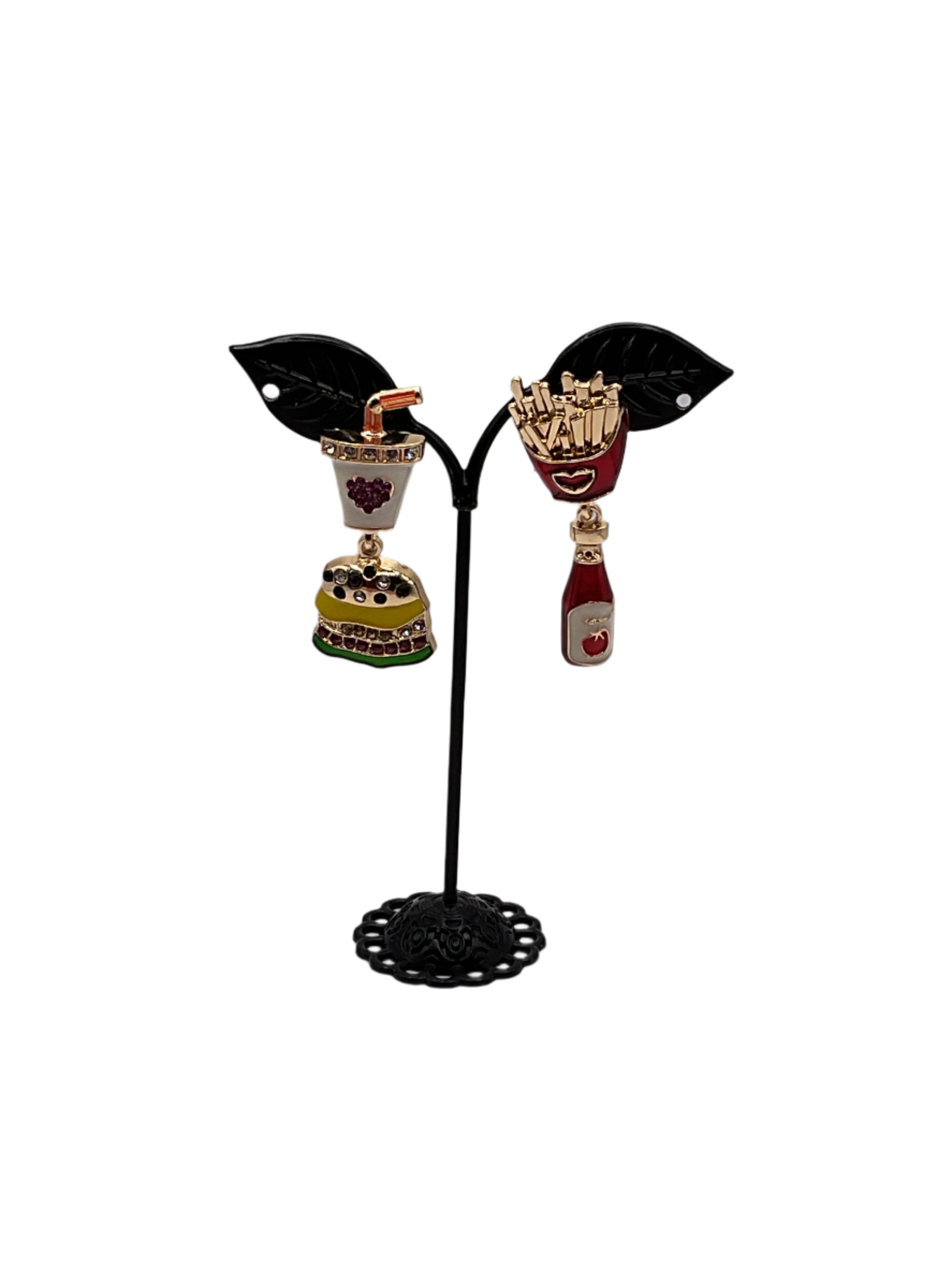 Hamburger Combo Earrings