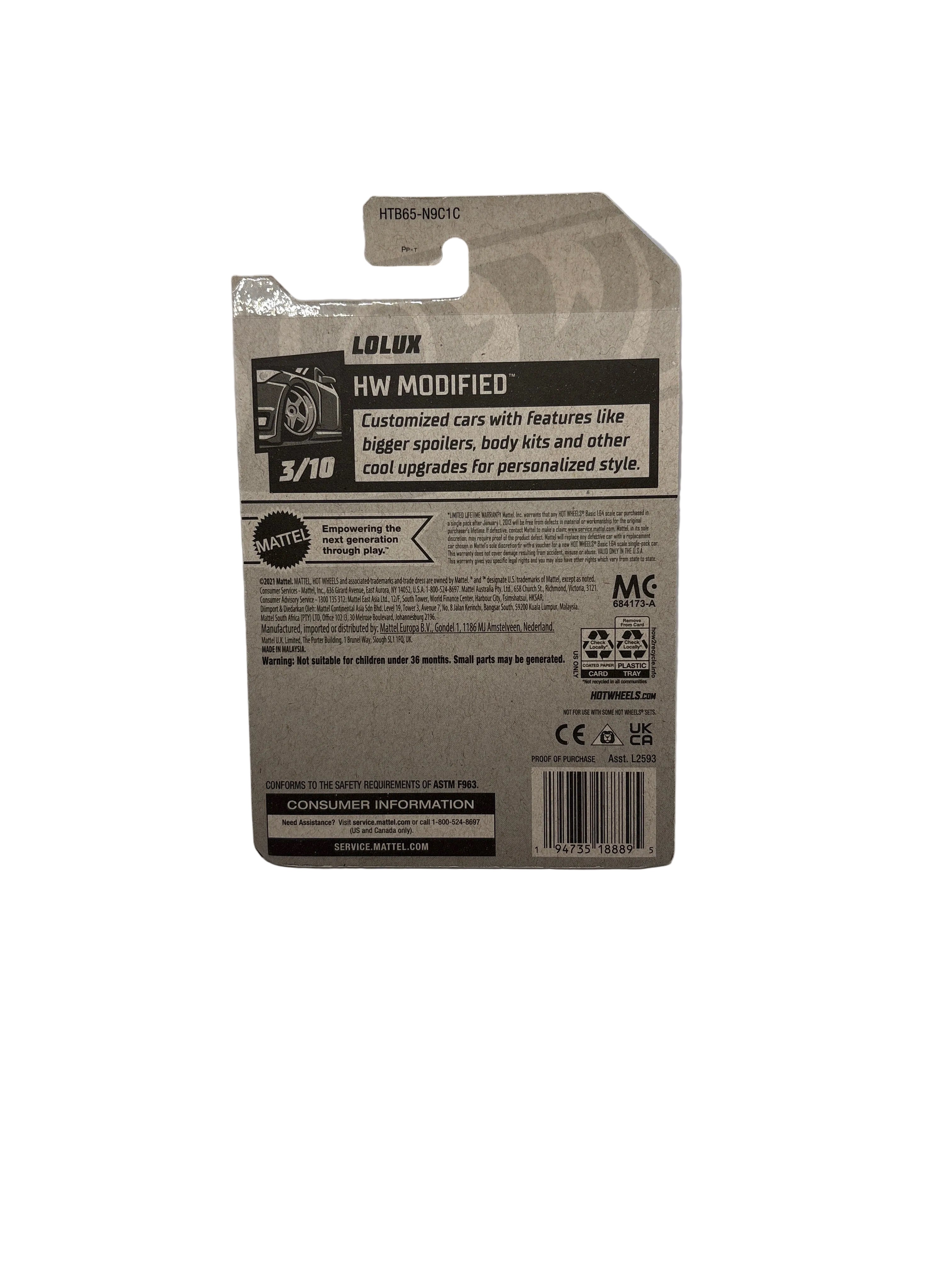 Hot Wheels Lolux Diecast gray