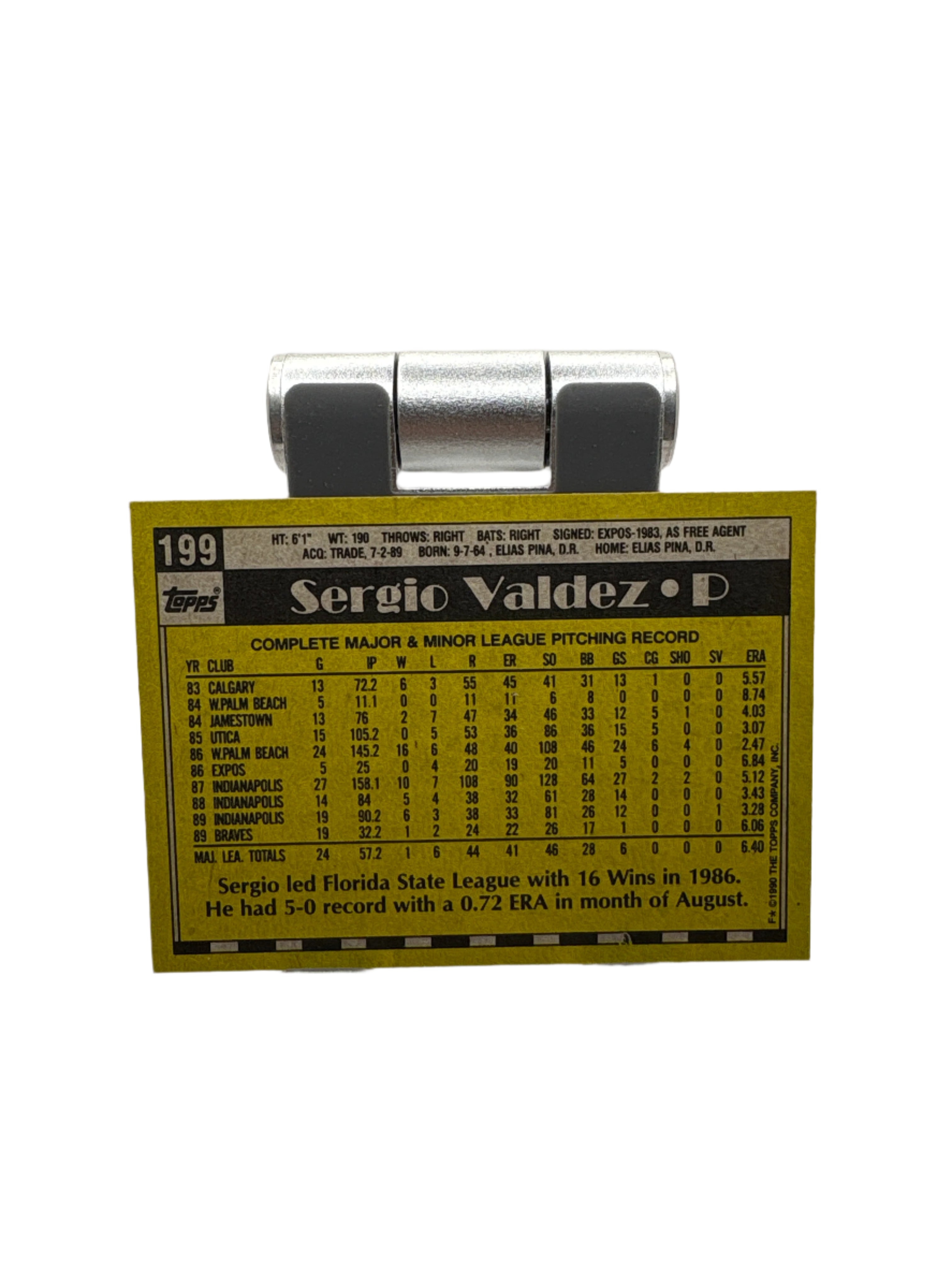 Topps Sergio Valdez