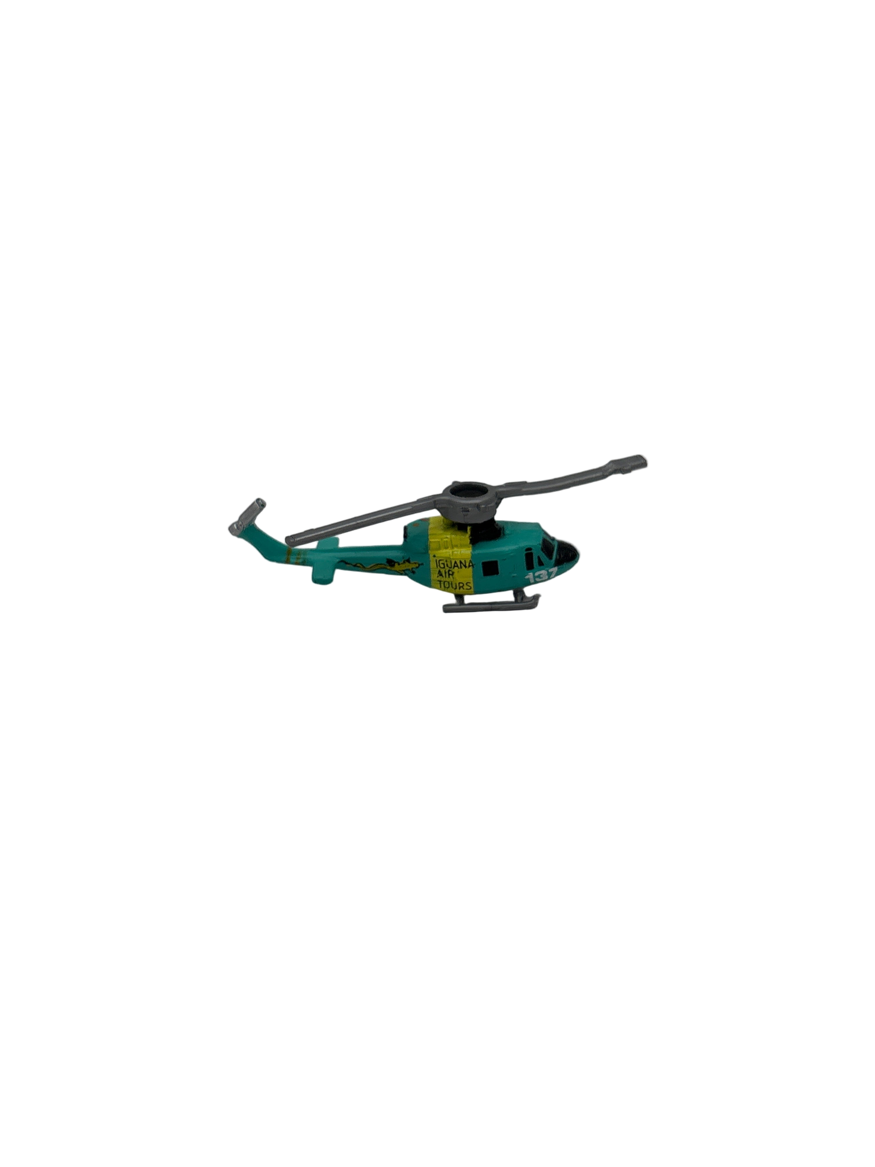 Micro Machines UH-1N Huey Helicopter Diecast green