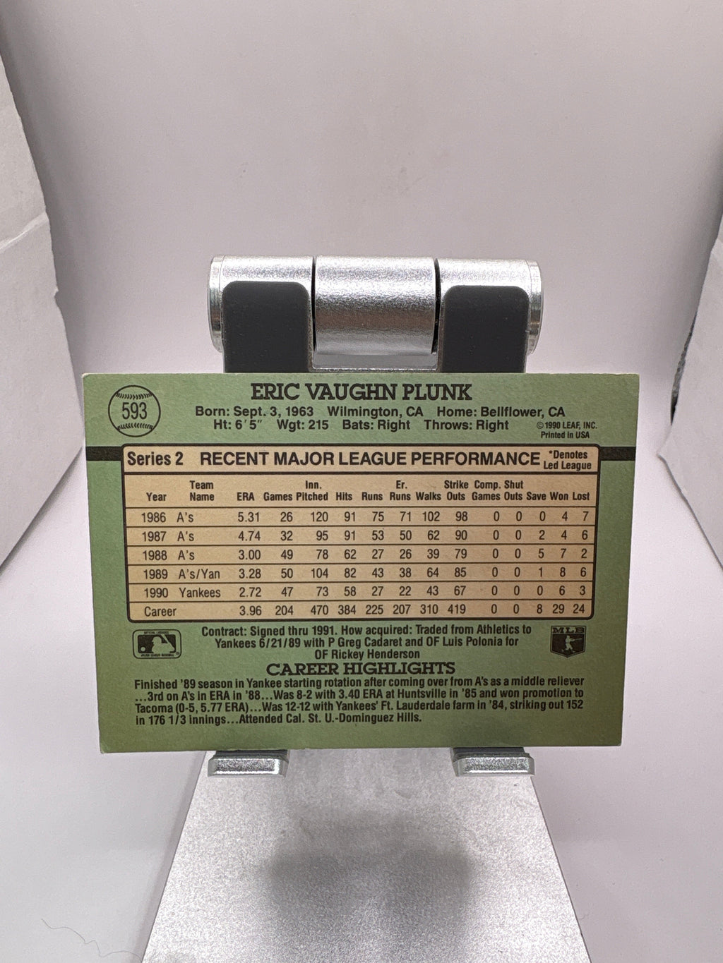 Donruss Eric Plunk