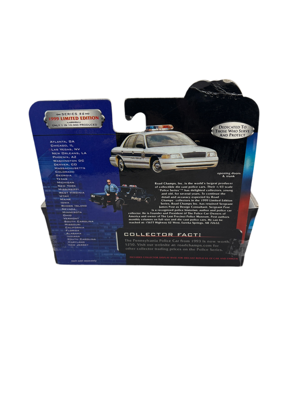 Road Champs Crown Victoria Diecast