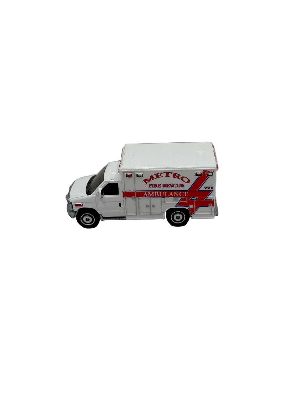 Matchbox 2009 Ford E-350 Ambulance Diecast white