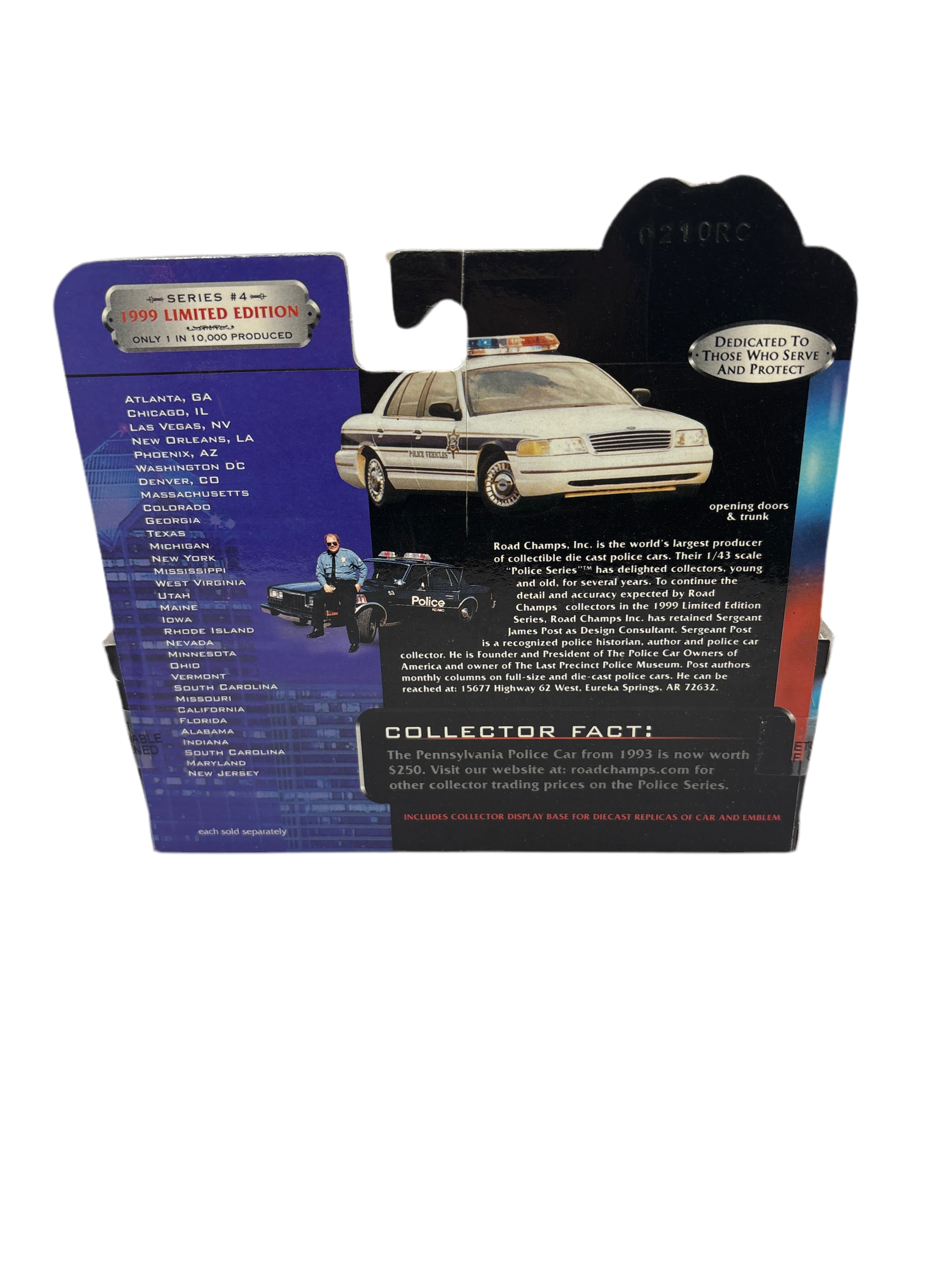 Road Champs Crown Victoria Diecast