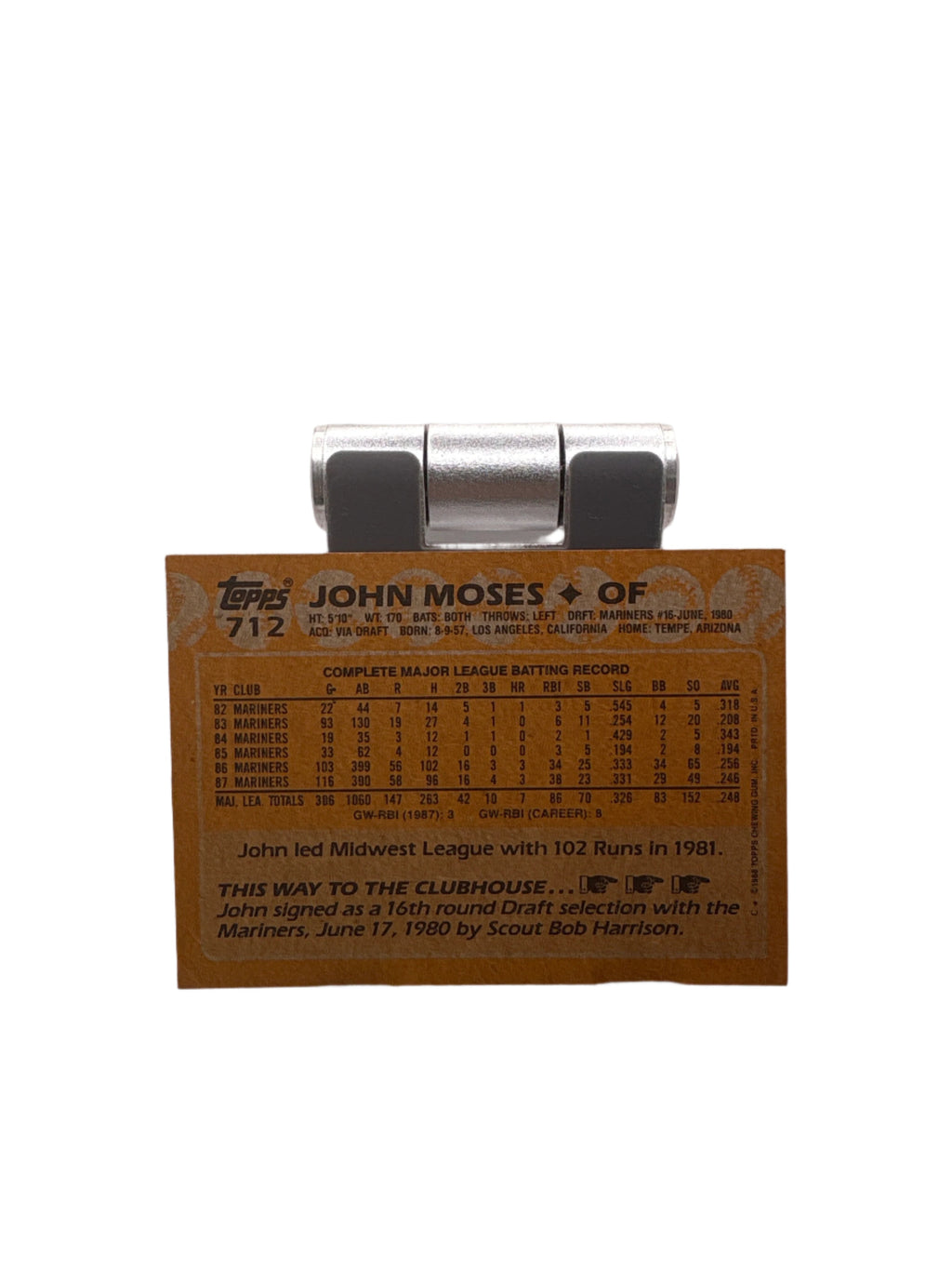 Topps John Moses