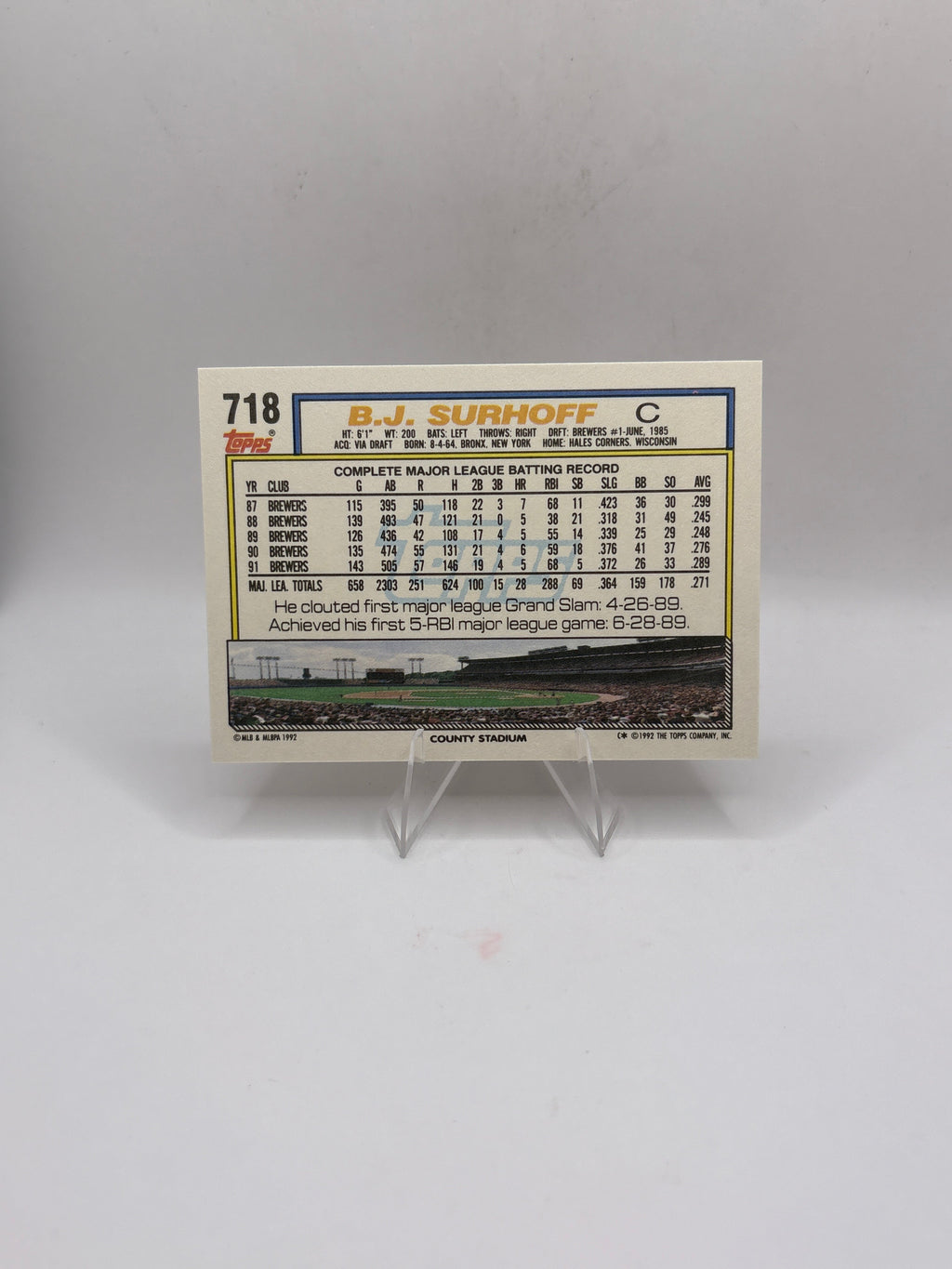 Topps B.J. Surhoff