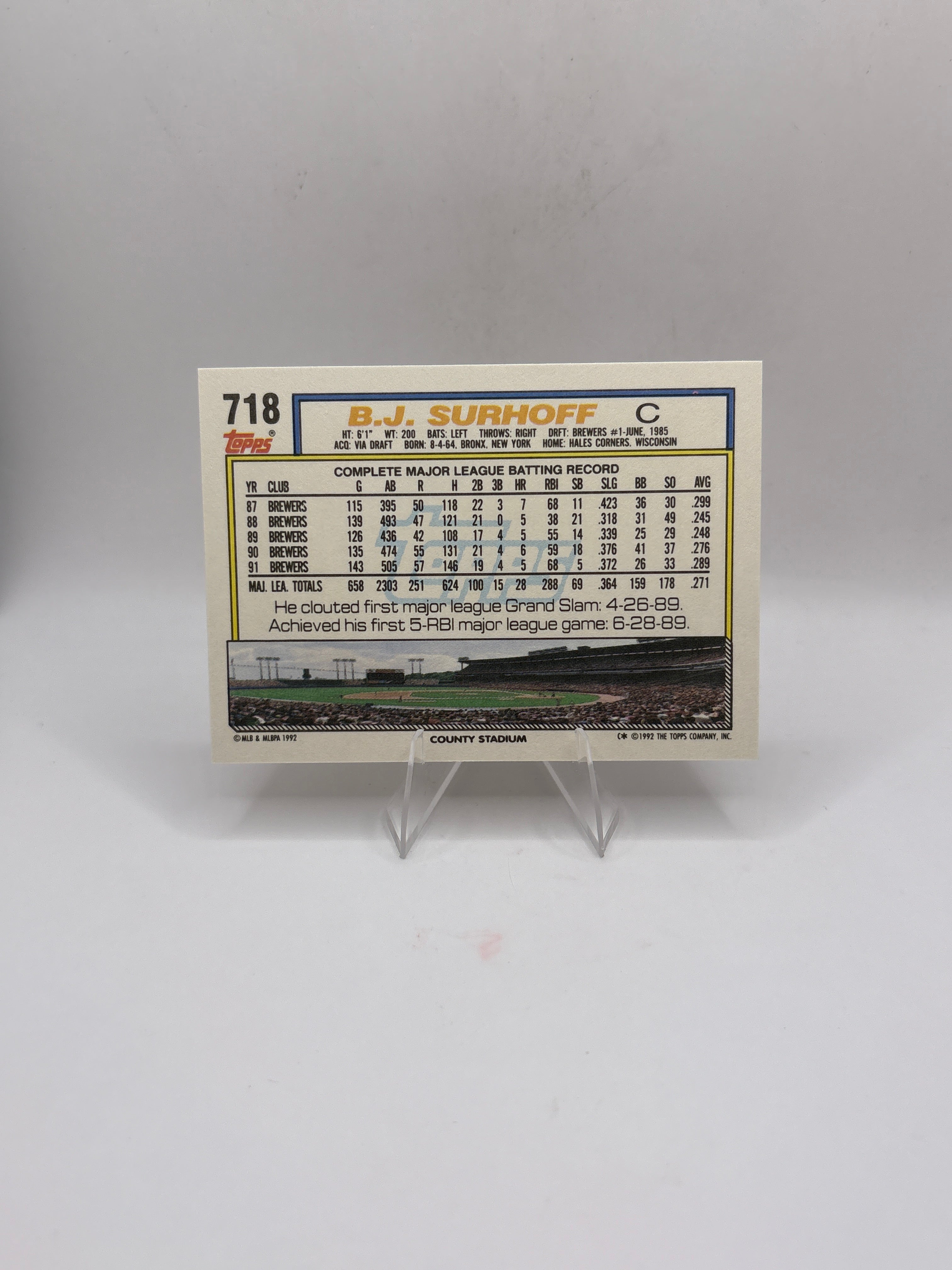 Topps B.J. Surhoff
