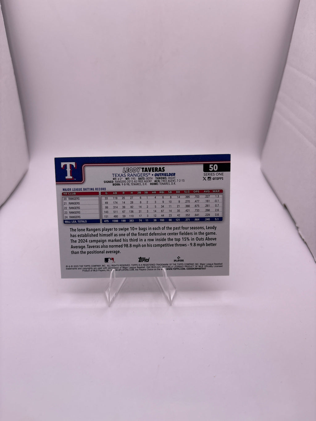Topps Leody Taveras