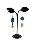 Turquoise Blue Faceted Earrings