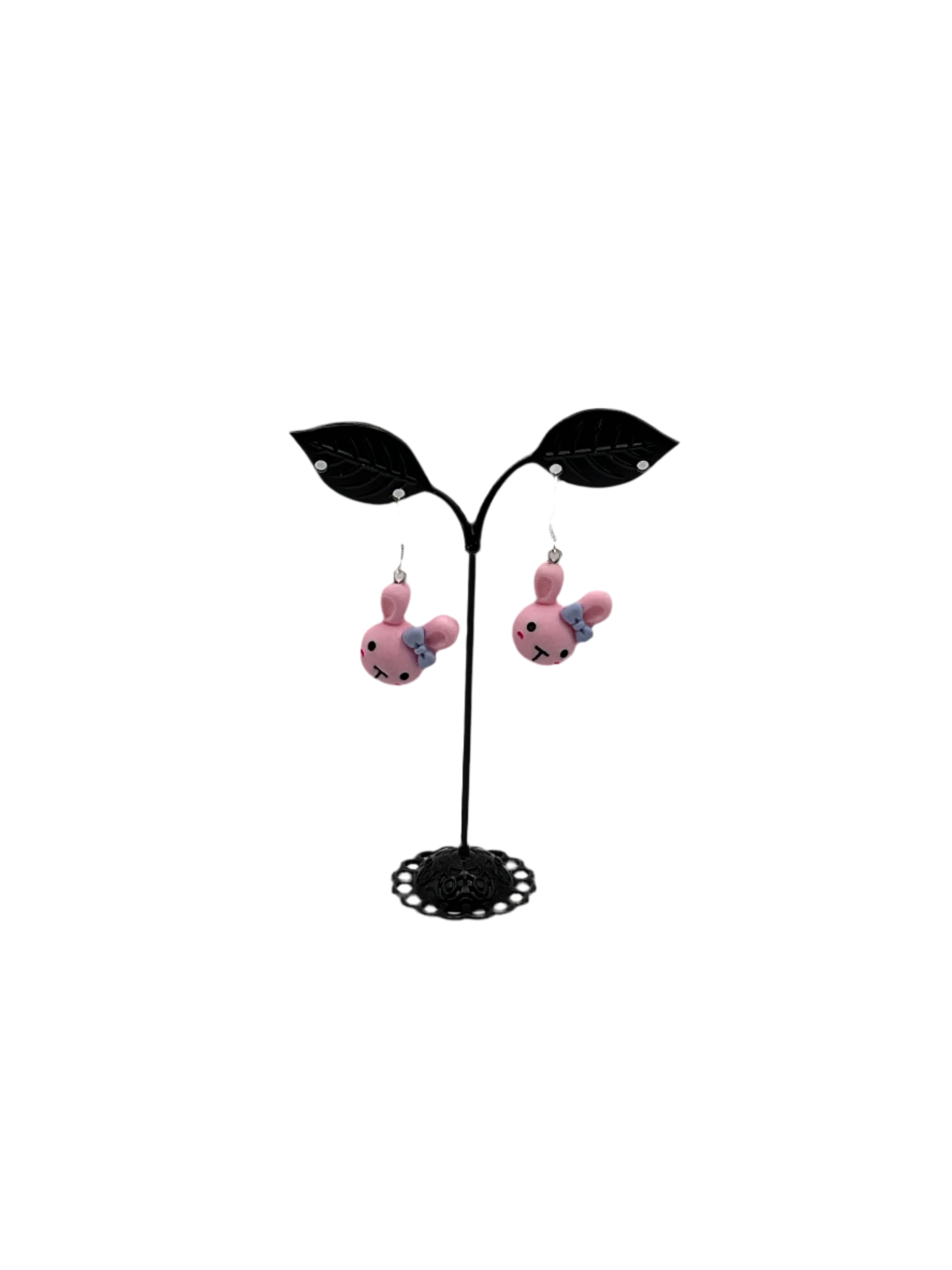 Pink Bunny Earrings