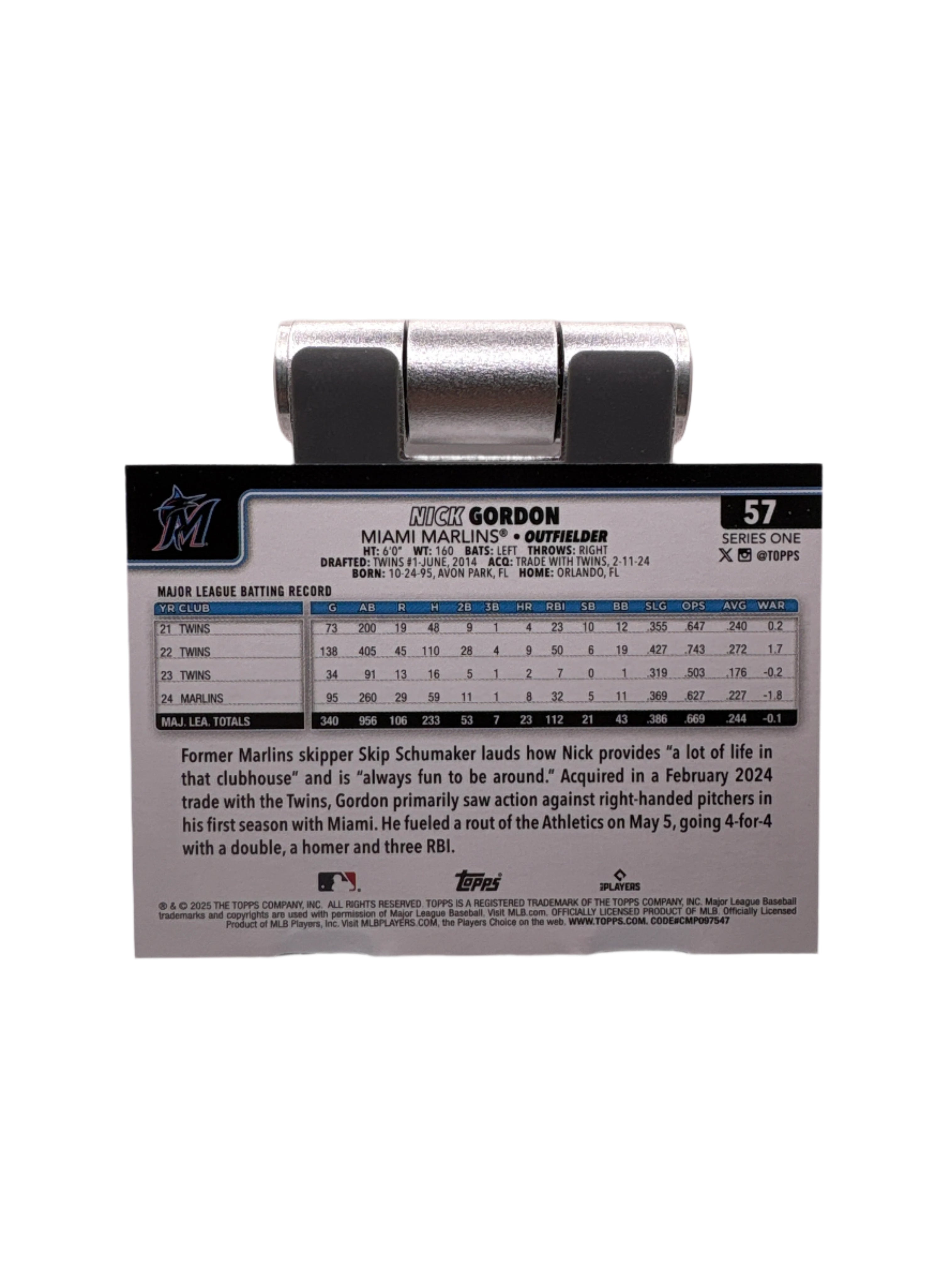 Topps Nick Gordon